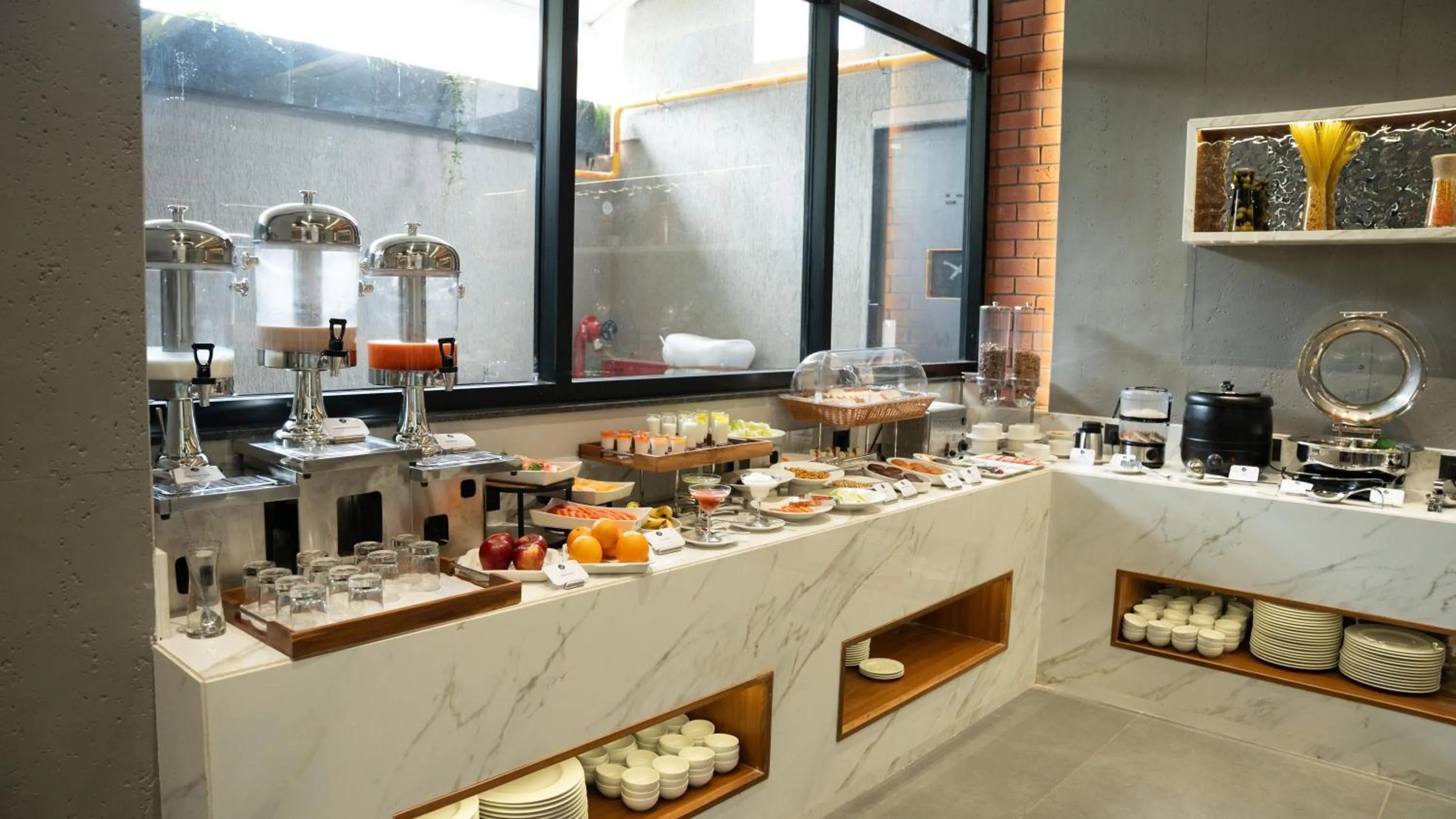 Buffet breakfast in Zip By Spree Hotels Chinchwad