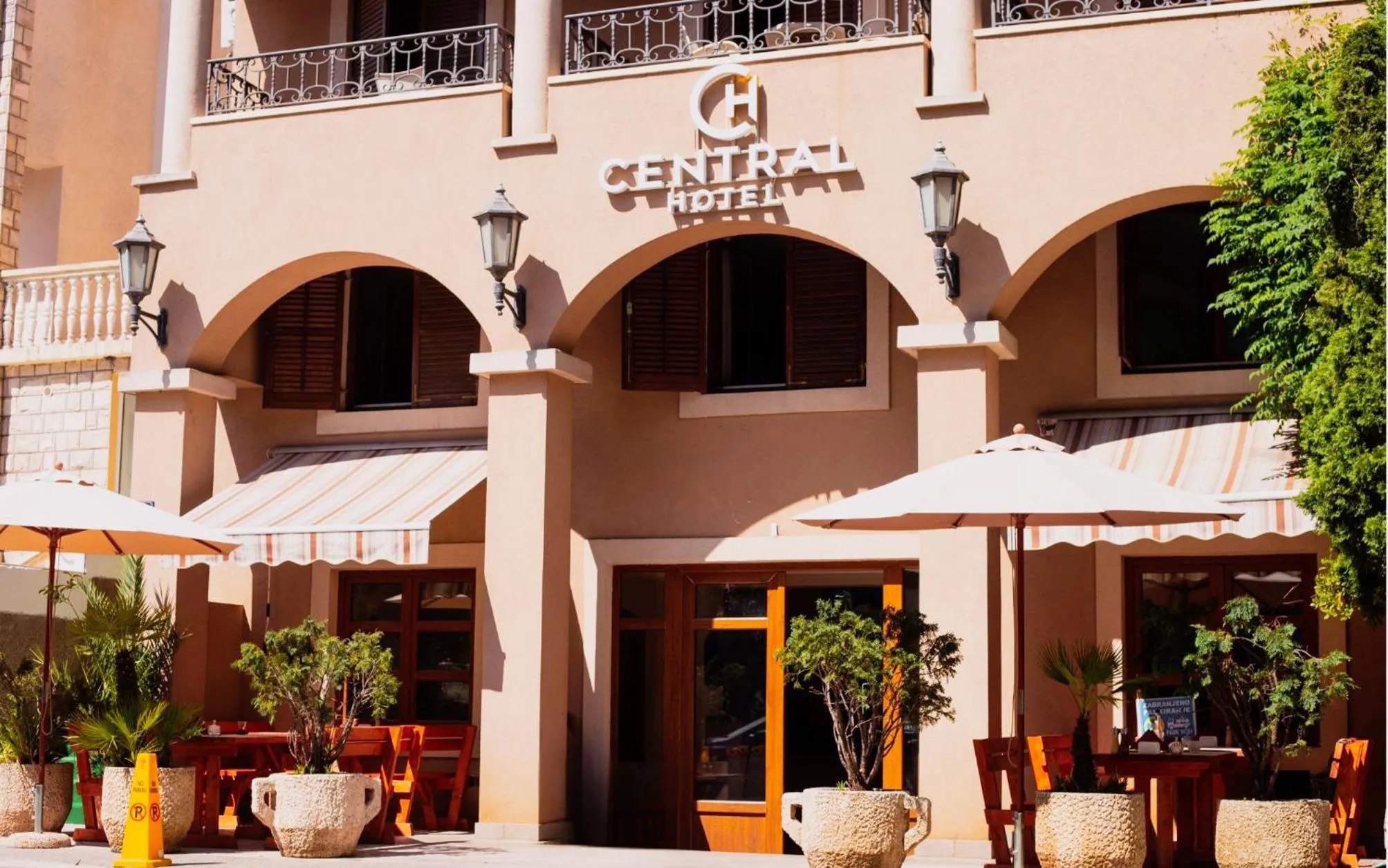 Property building in Central Hotel & Restaurant