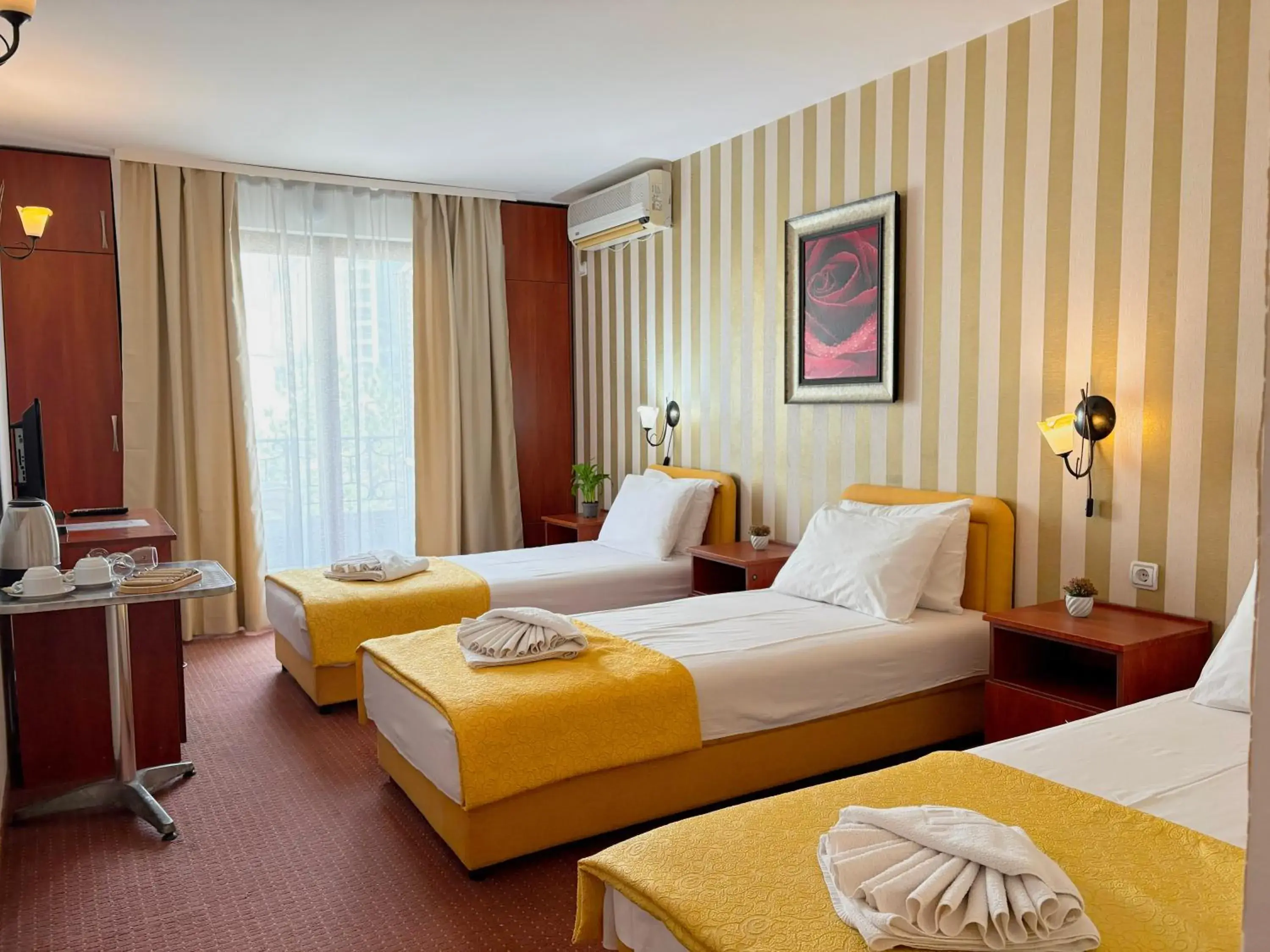 Bedroom, Bed in Central Hotel & Restaurant Bedroom, Bed in Central Hotel & Restaurant