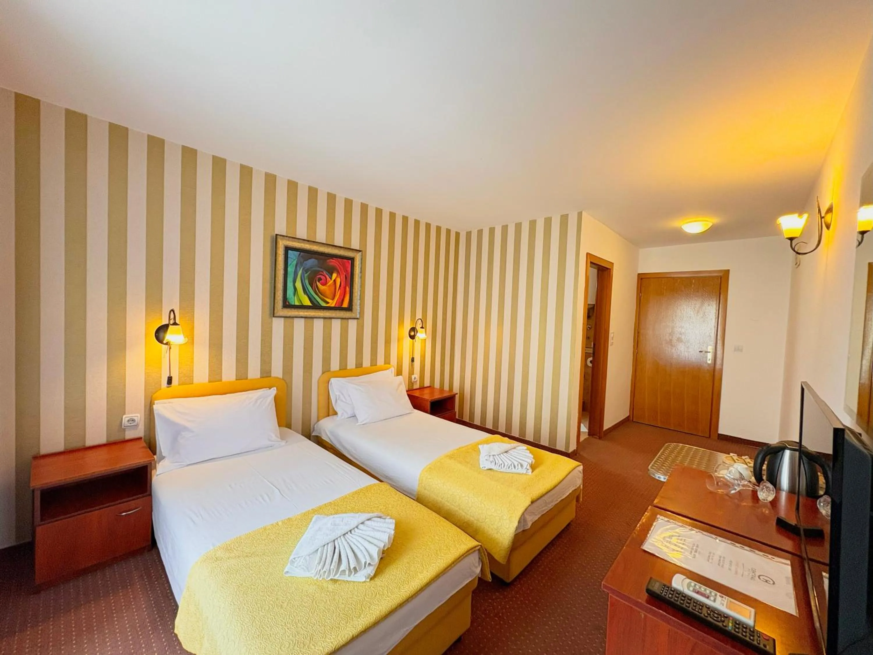 Photo of the whole room, Bed in Central Hotel & Restaurant