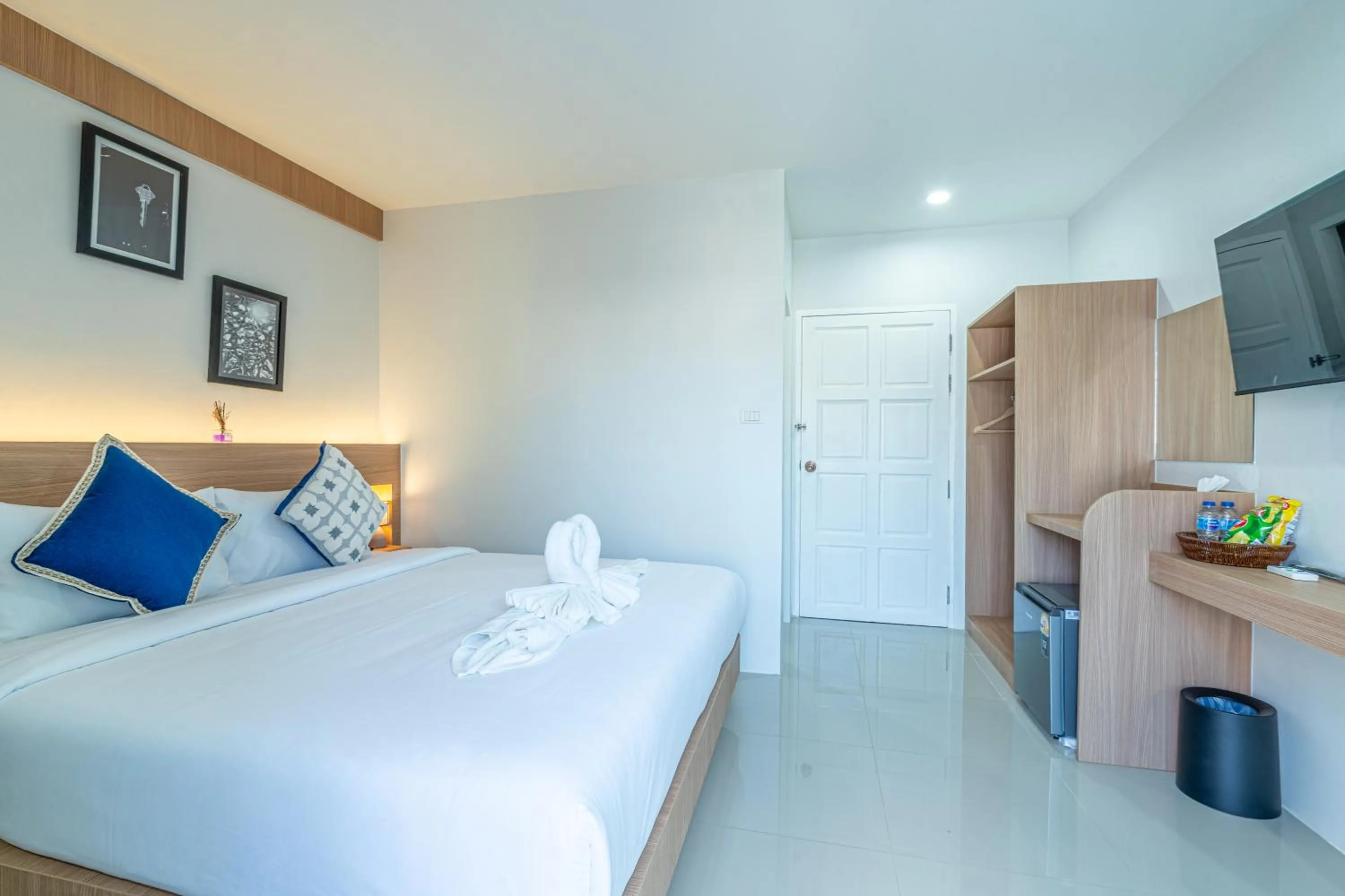 Bedroom, Bed in Seaside Patong House - Newly Open