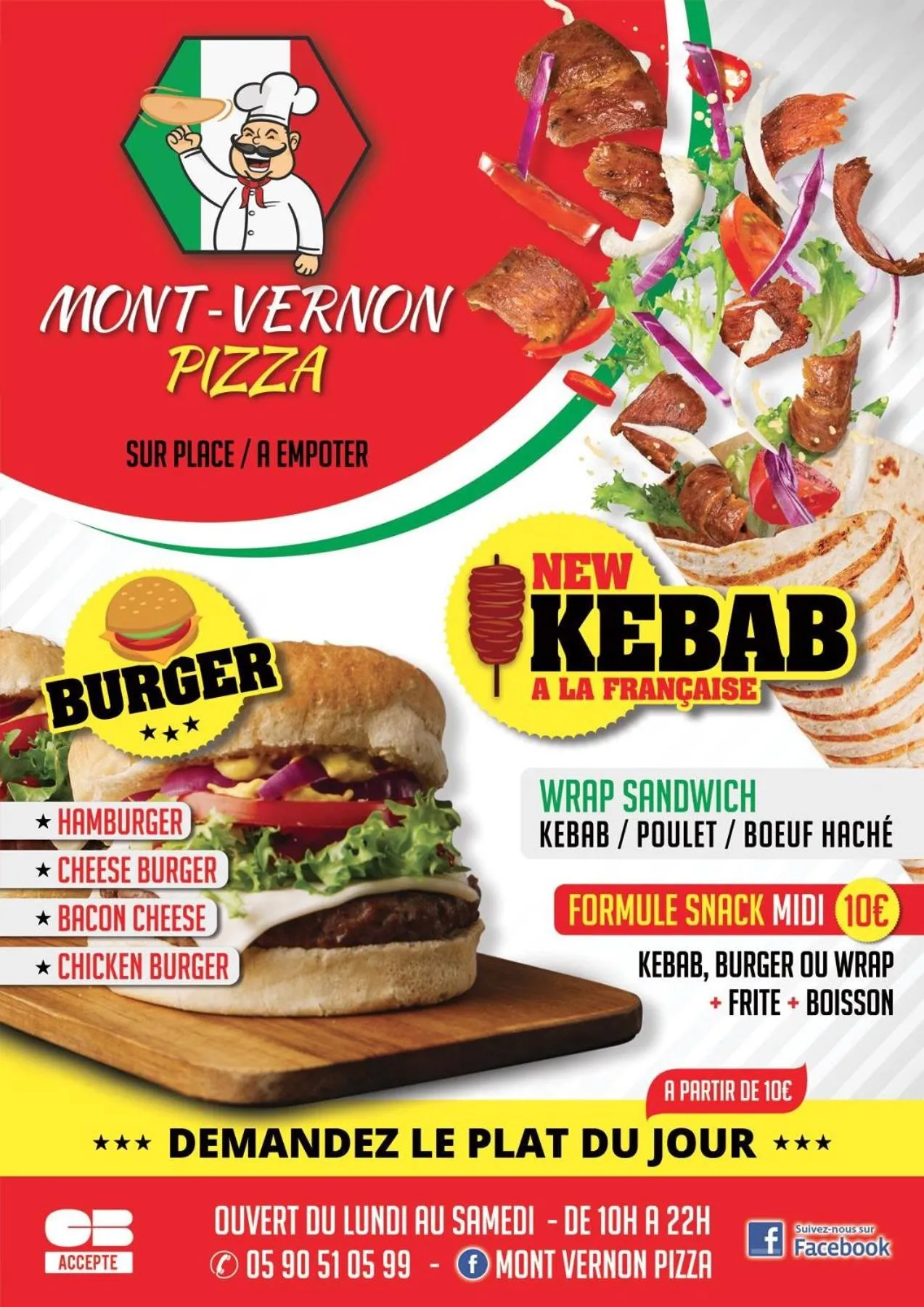 Restaurant/places to eat in Studio 23 Orient Bay