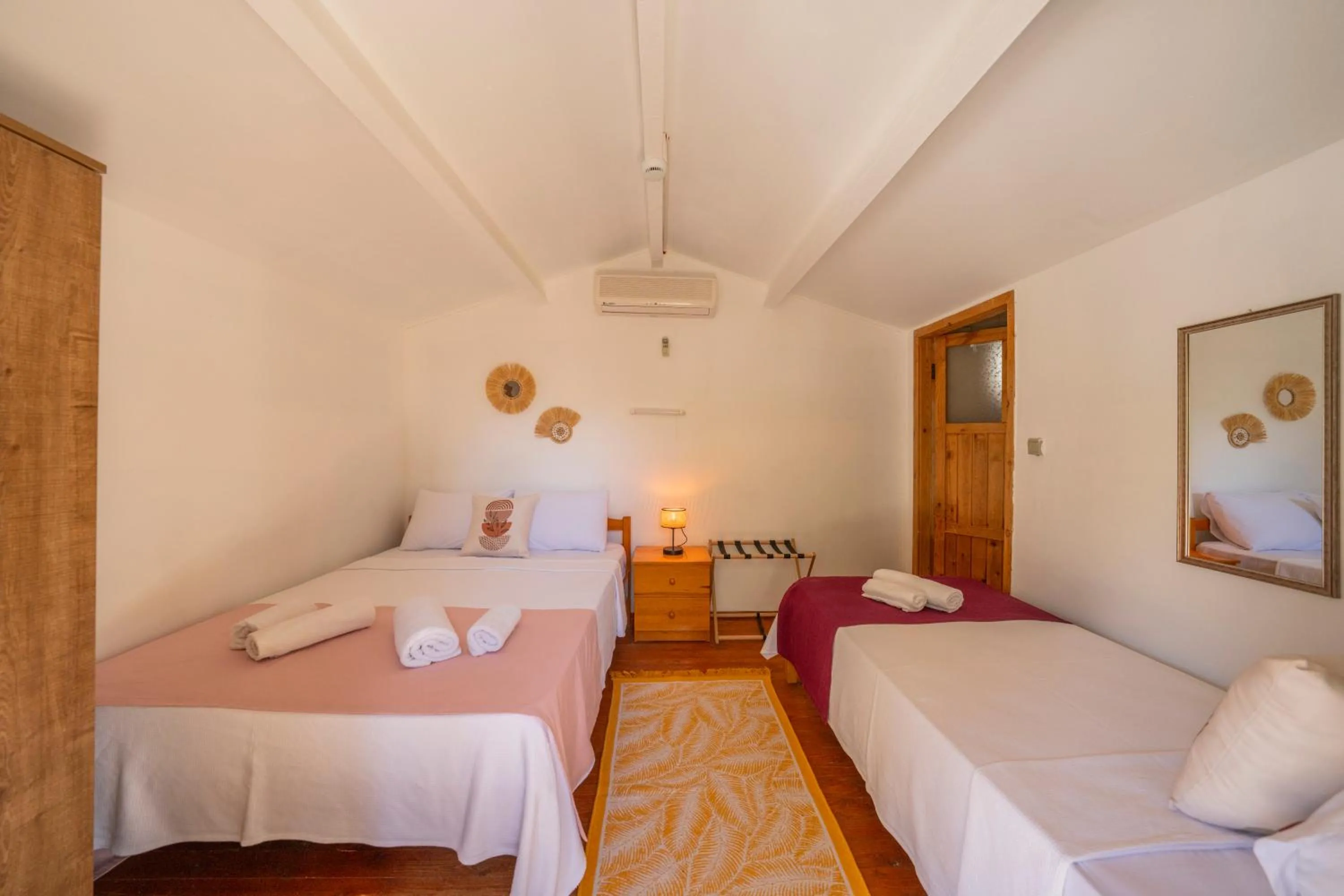 Bed in La Dia Hotel Faralya