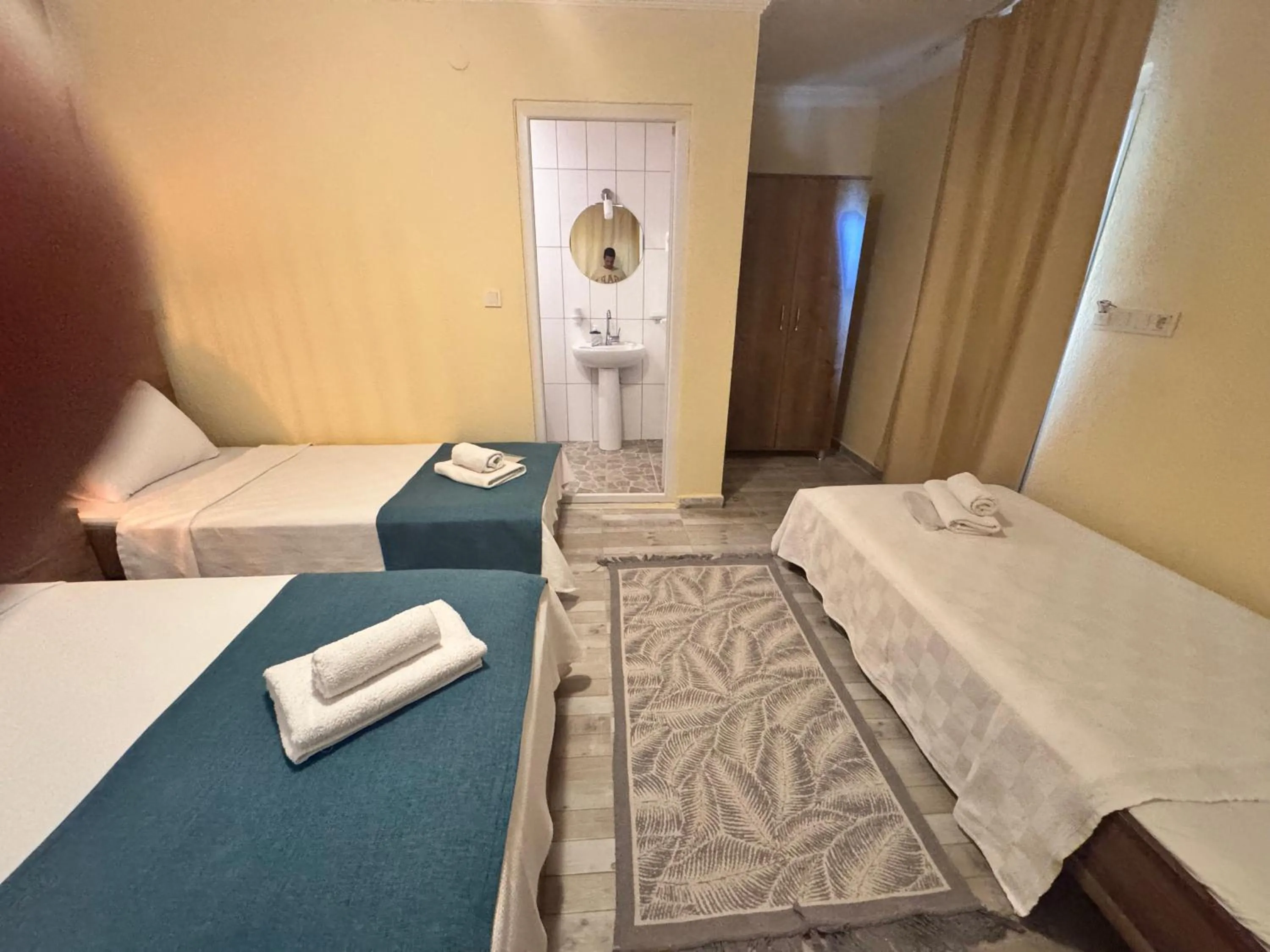 Bed in La Dia Hotel Faralya