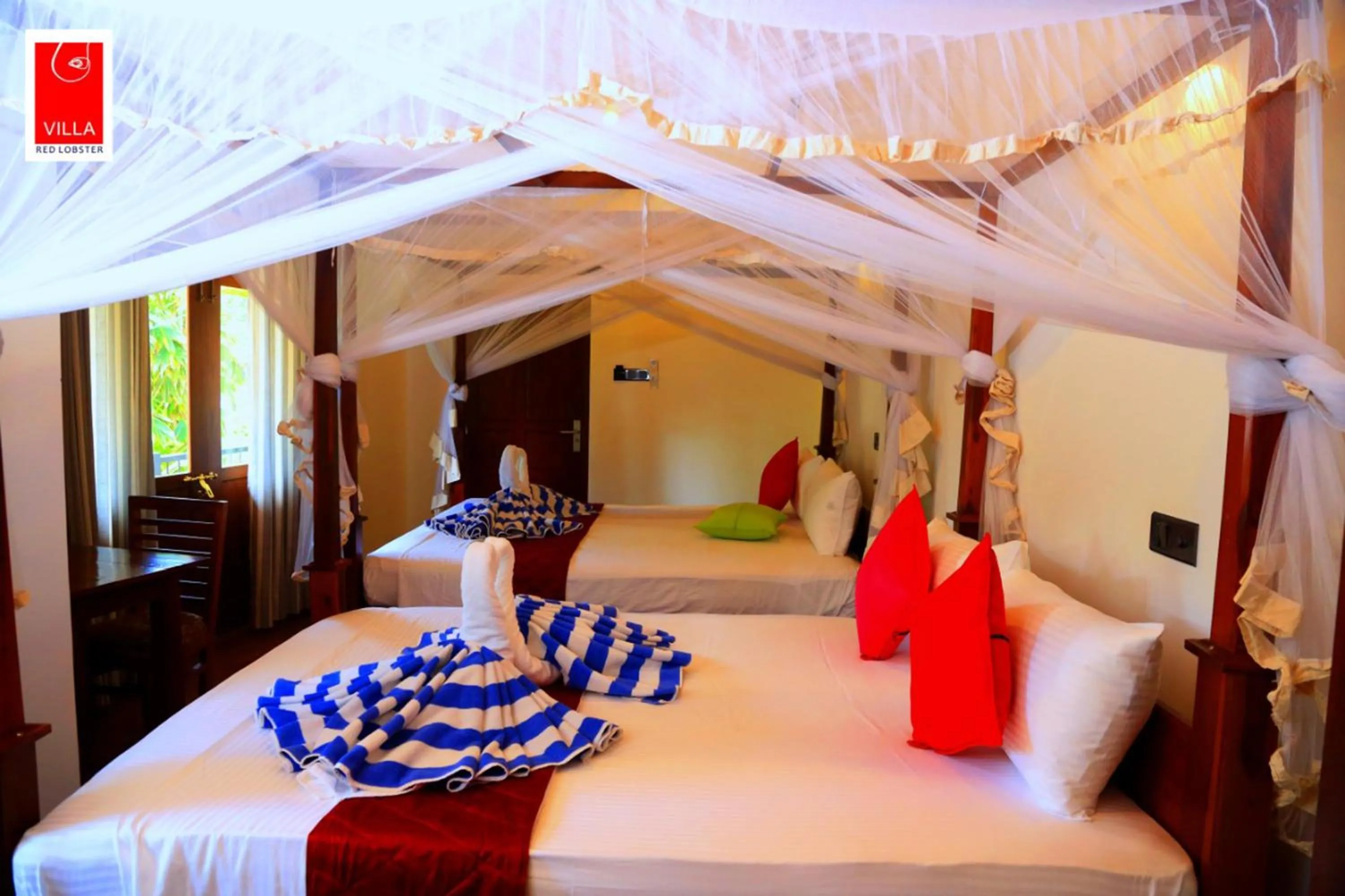 Bed in Villa Red Lobster