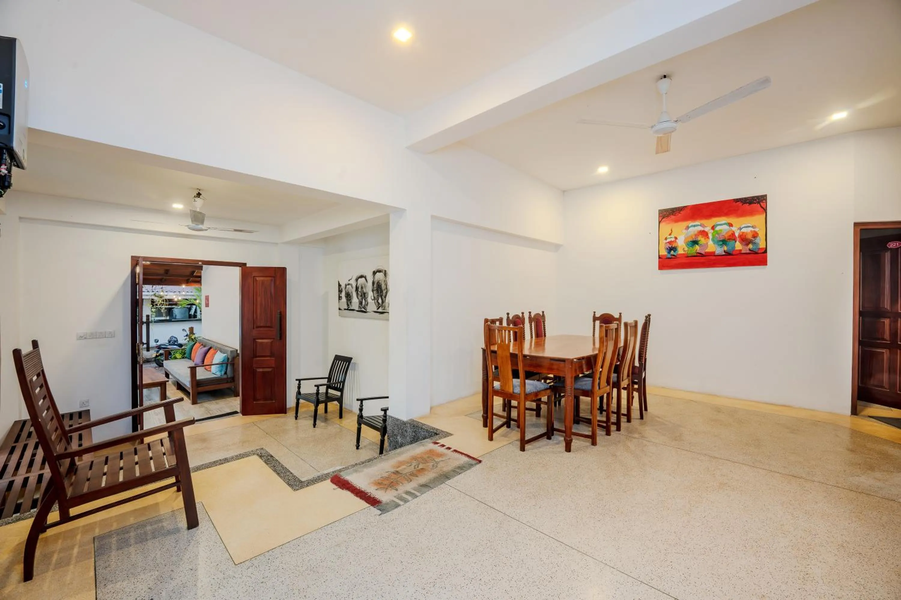 Seating area in Villa Red Lobster