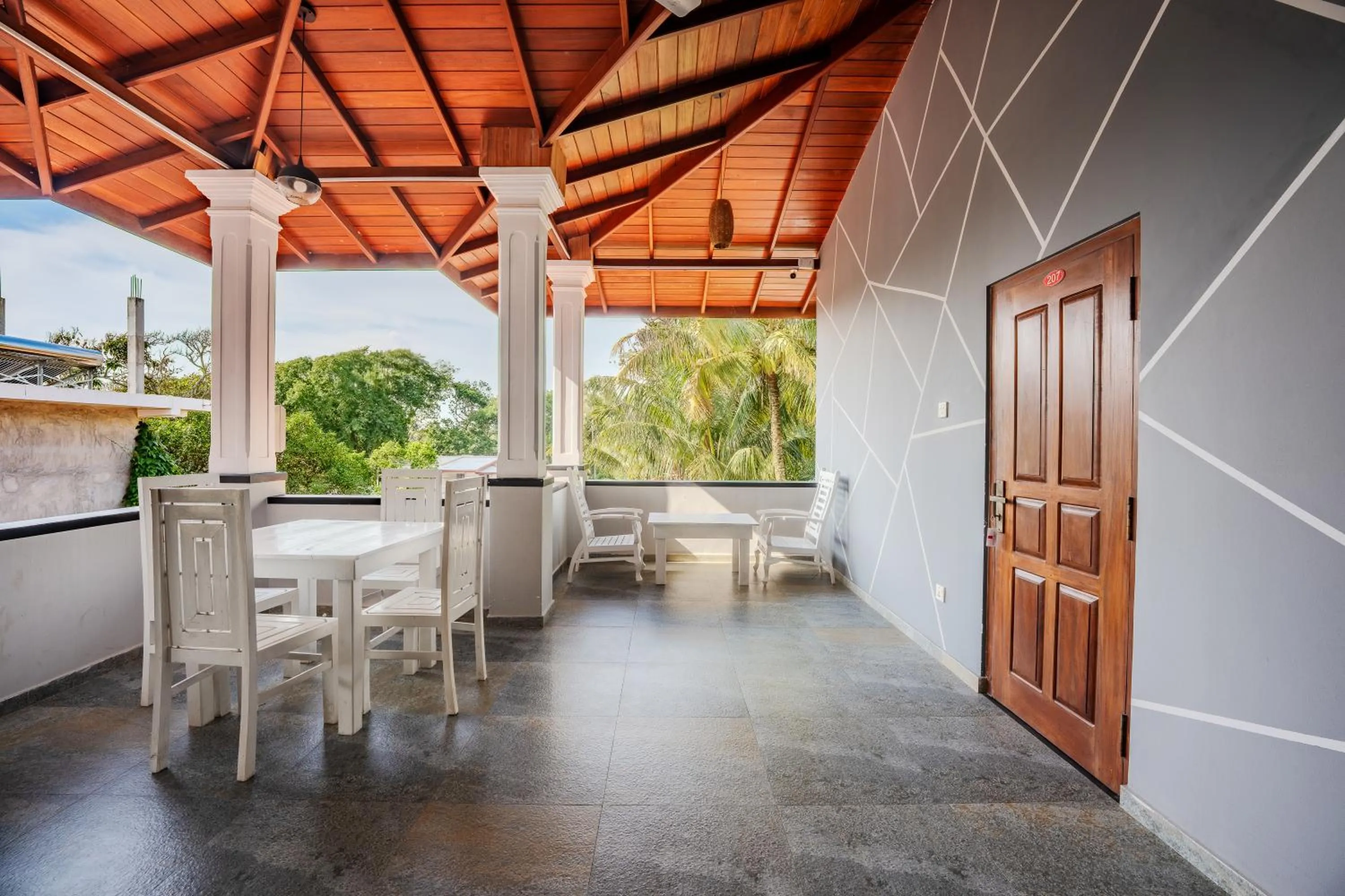 Balcony/Terrace in Villa Red Lobster