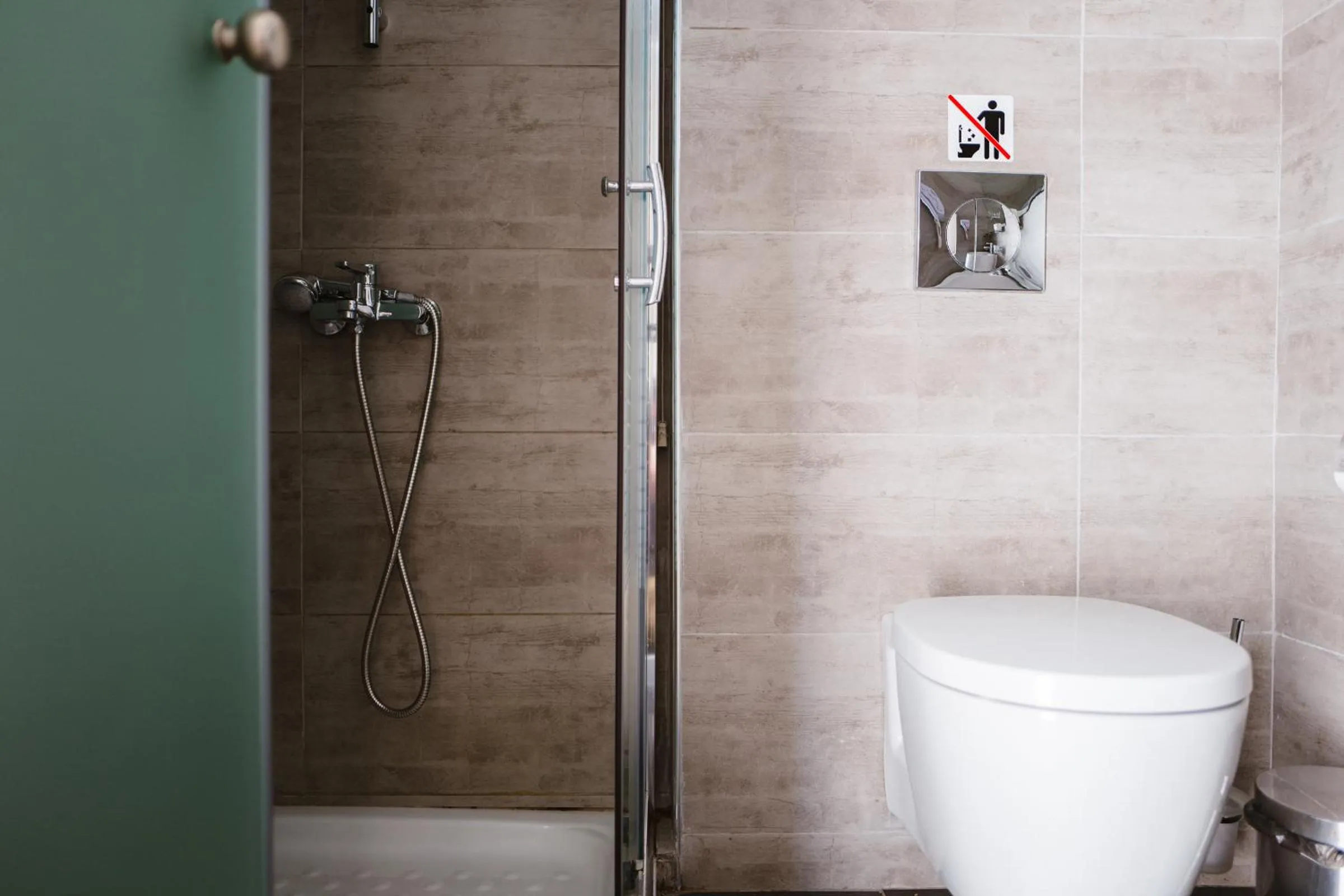 Shower in Piraeus Port Hotel