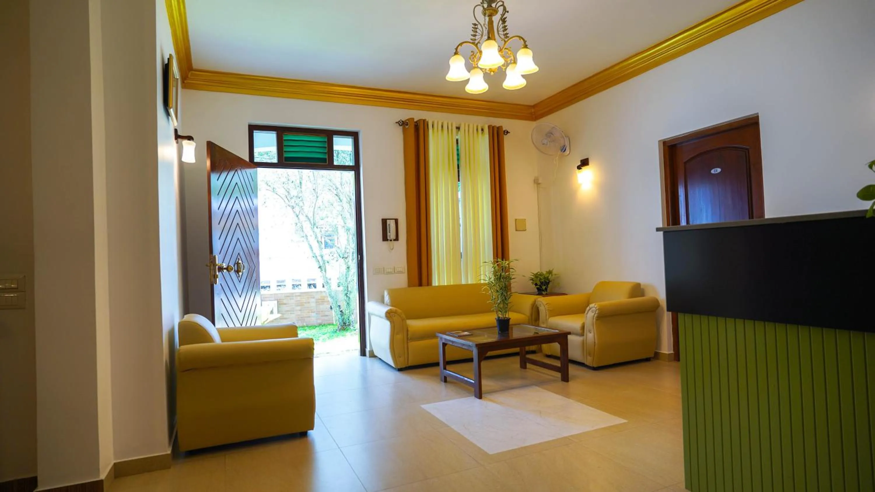 Seating area in Serene Villa Airport Transit