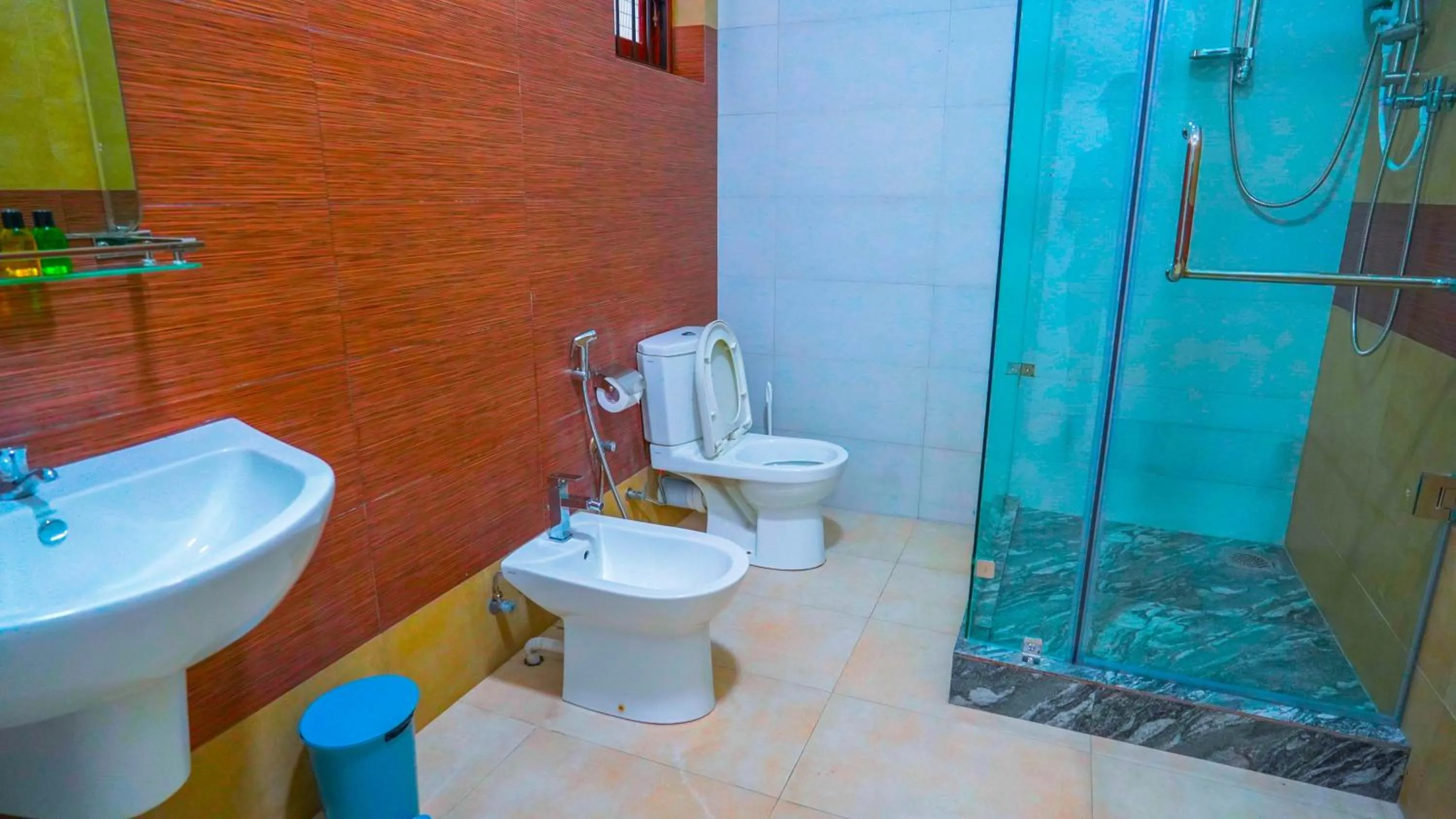Toilet in Serene Villa Airport Transit