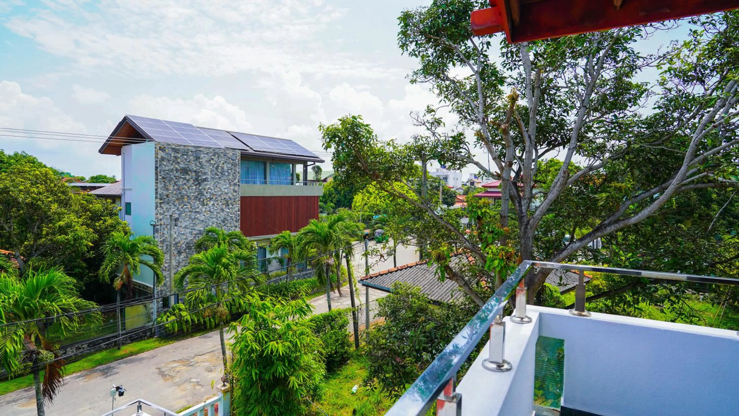 Balcony/Terrace in Serene Villa Airport Transit