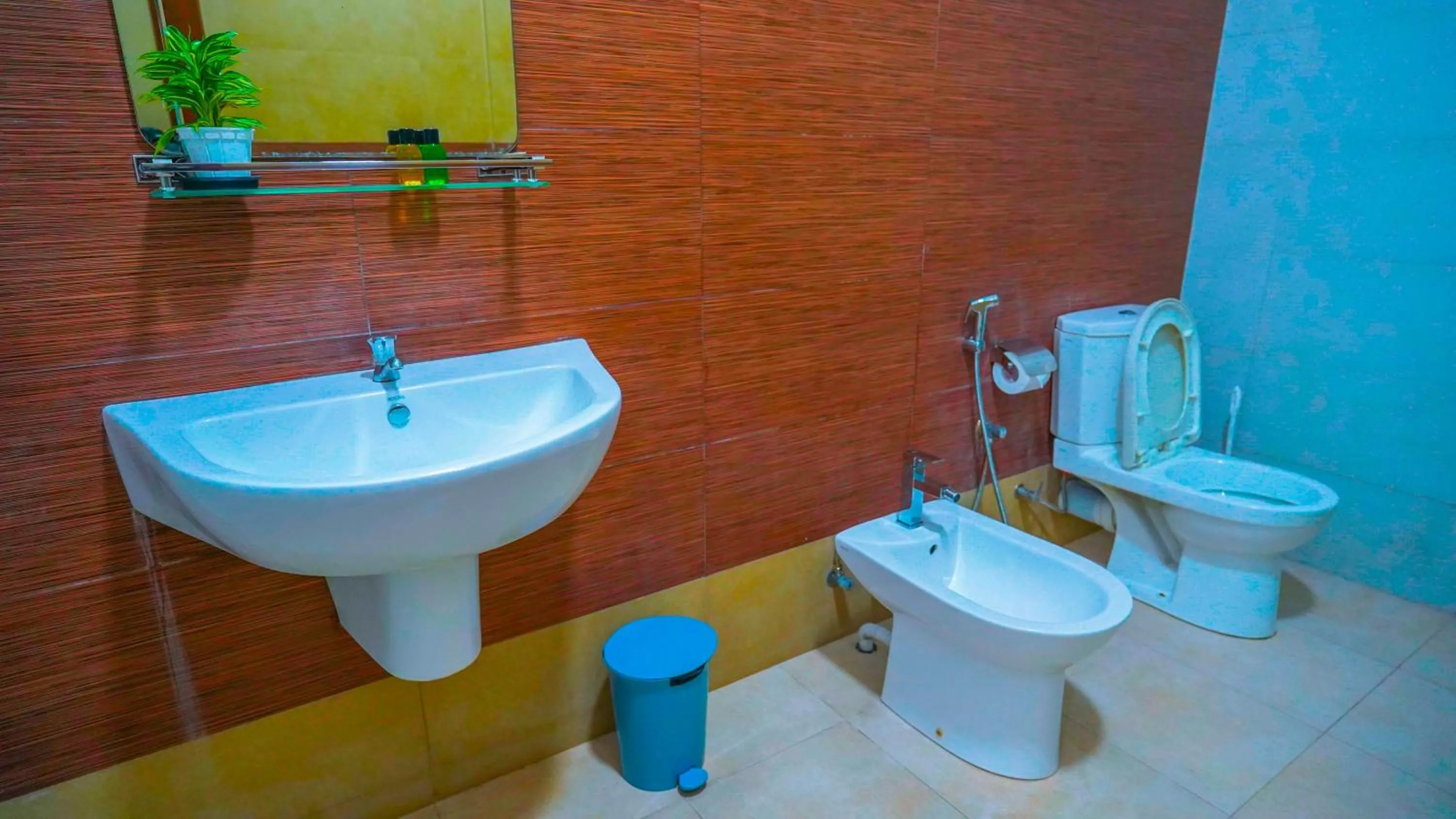 Toilet in Serene Villa Airport Transit