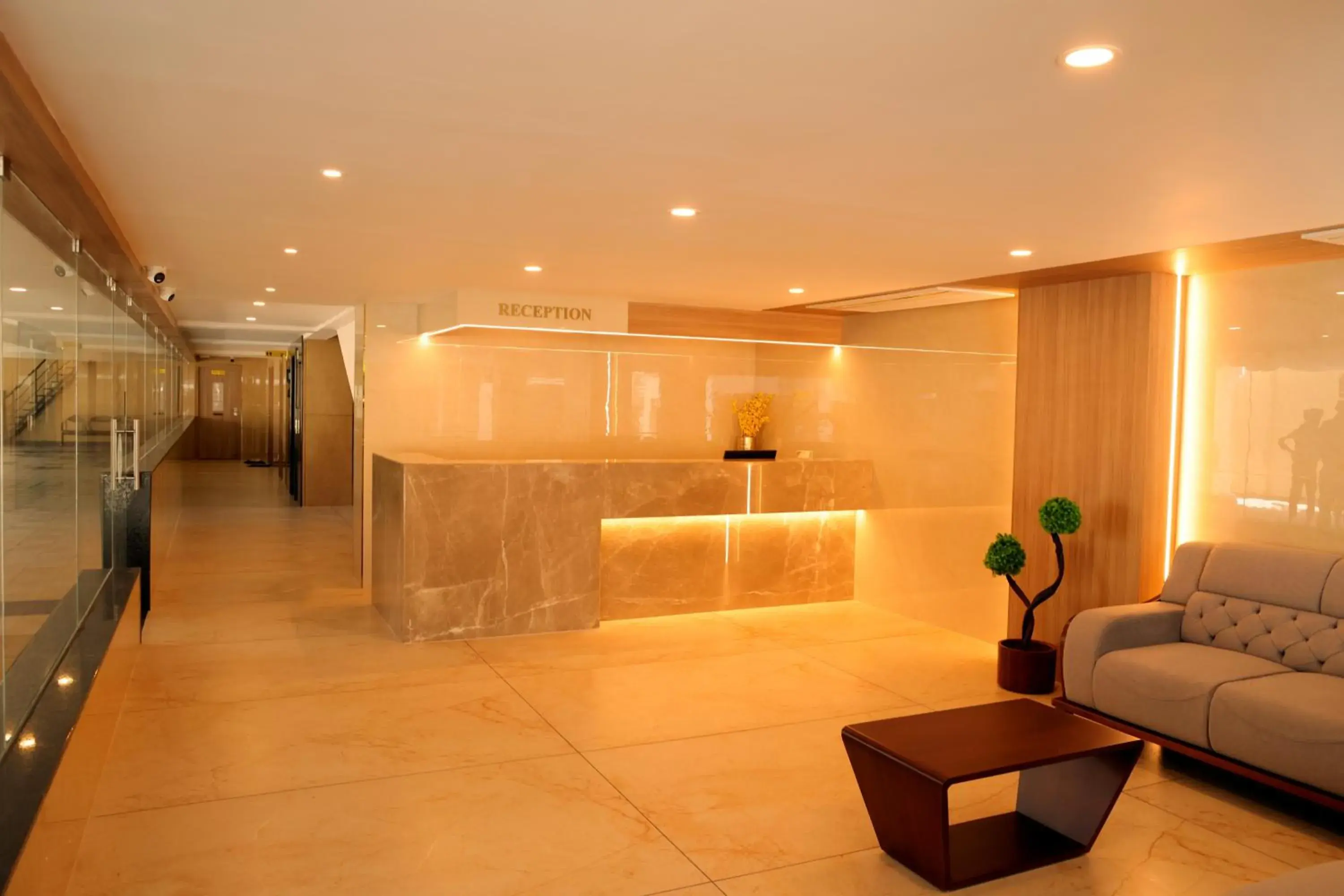 Lobby or reception in Hotel Le Palace Lobby or reception in Hotel Le Palace