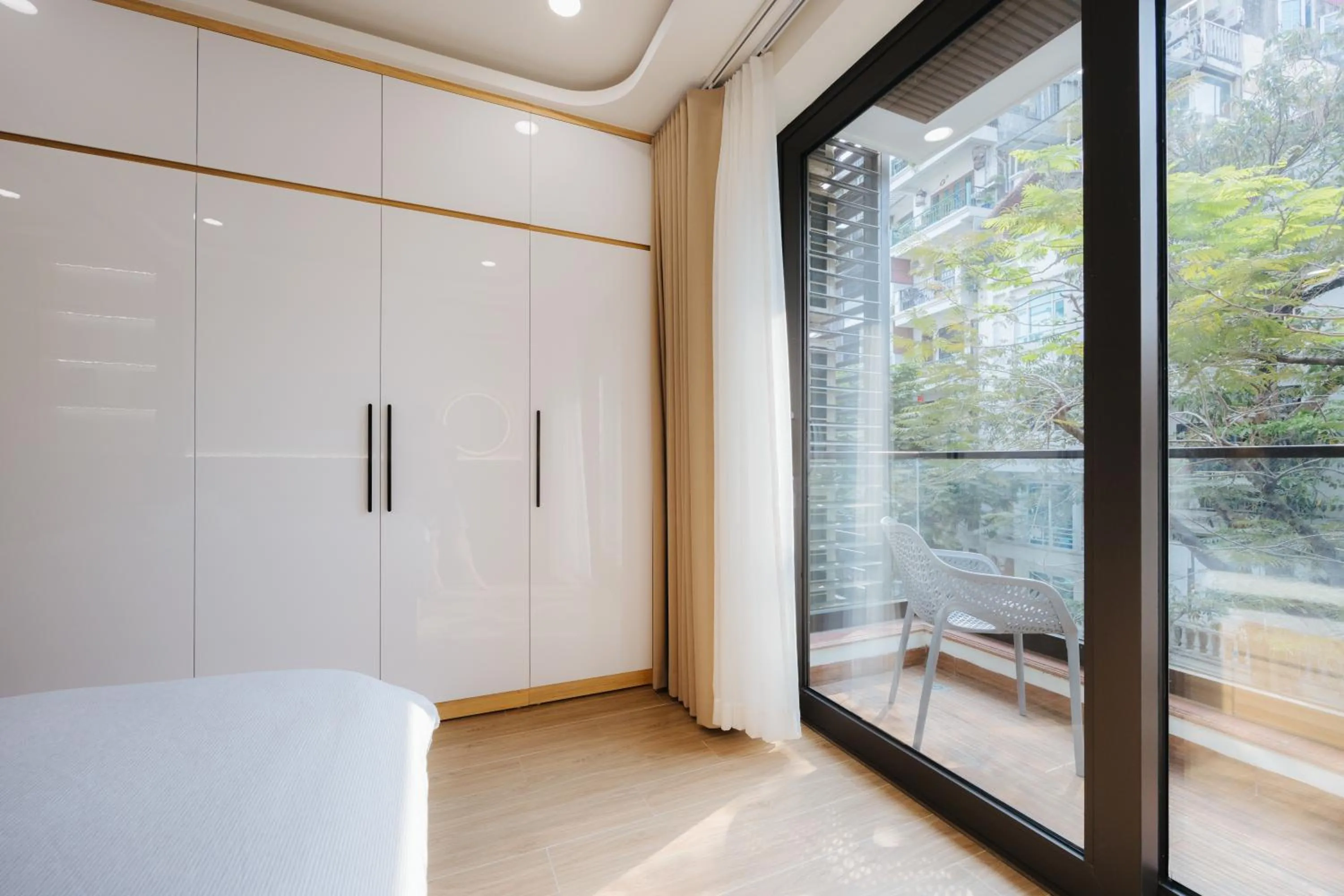 Bed in Wisteria Apartment Hanoi