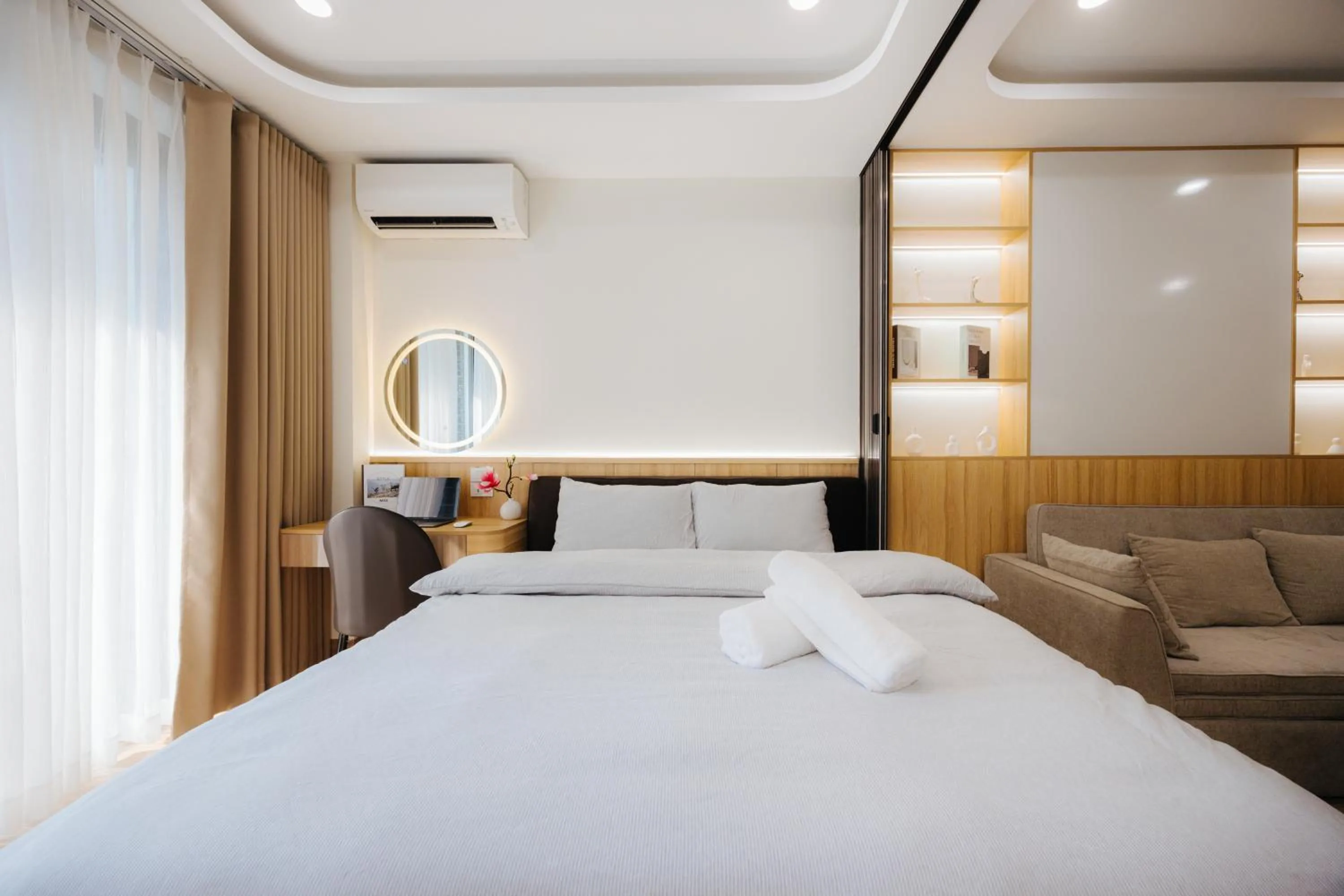 Bed in Wisteria Apartment Hanoi