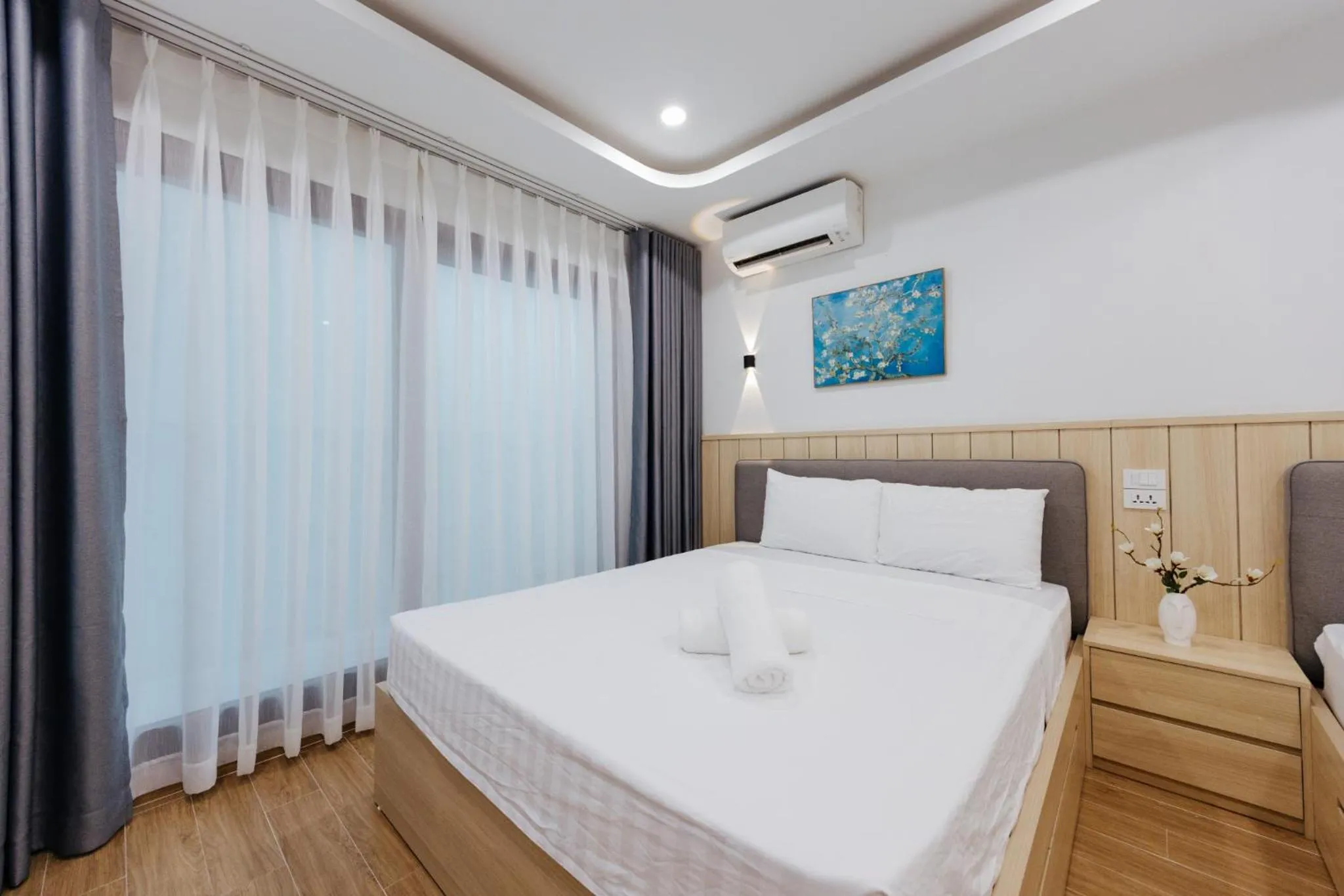 Bed in Wisteria Apartment Hanoi