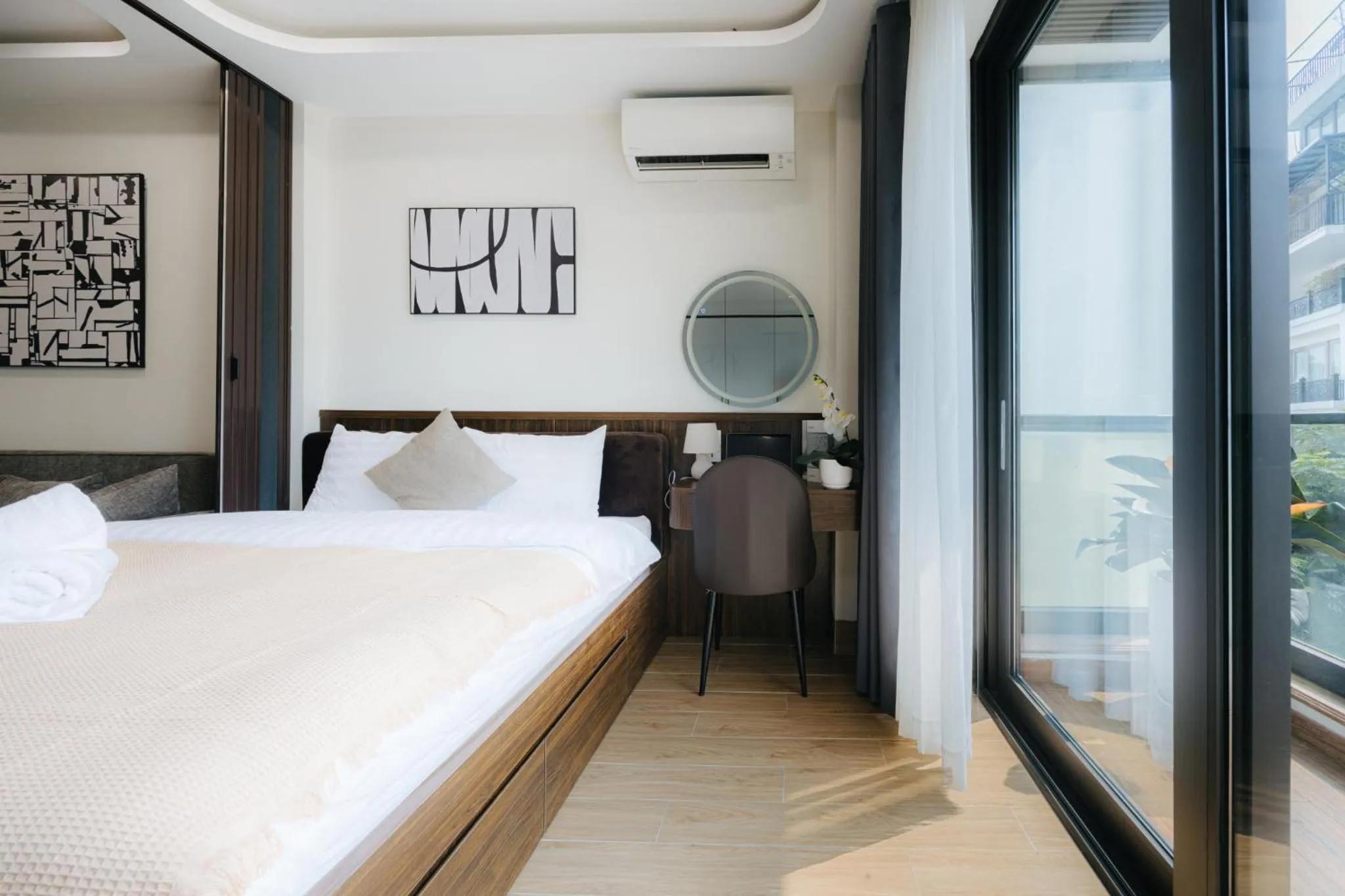Bed in Wisteria Apartment Hanoi