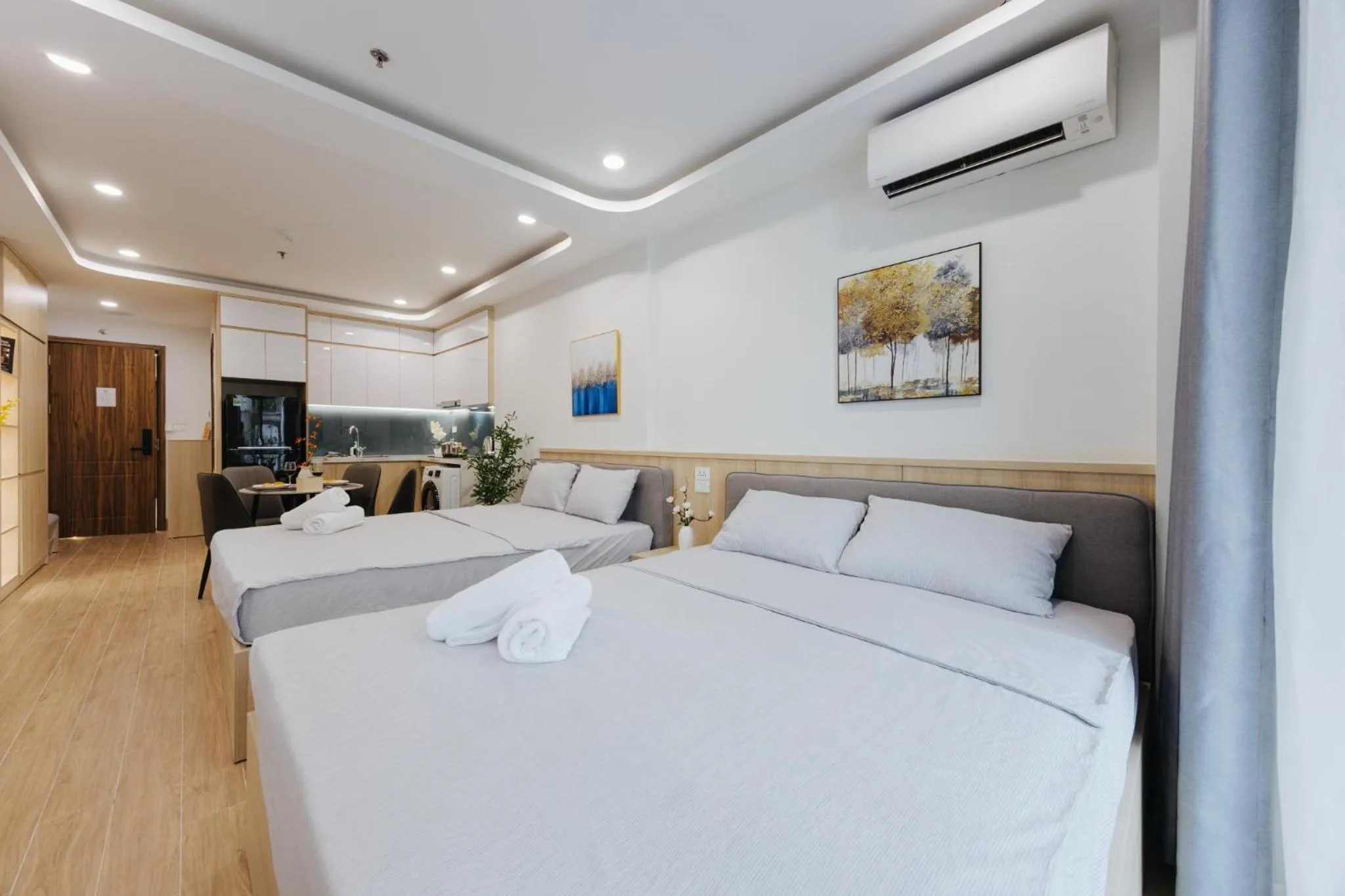 Bed in Wisteria Apartment Hanoi