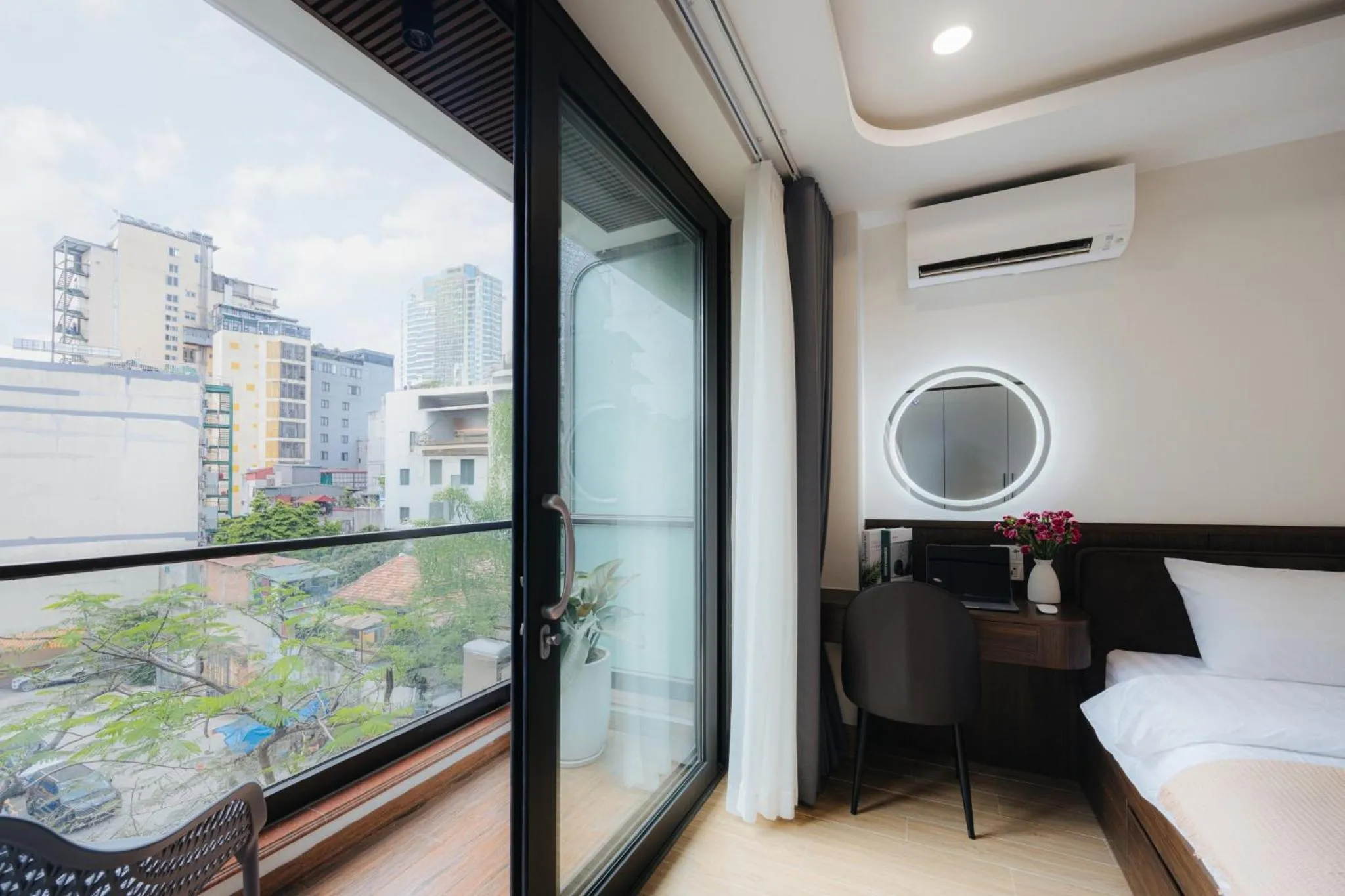 Bed in Wisteria Apartment Hanoi