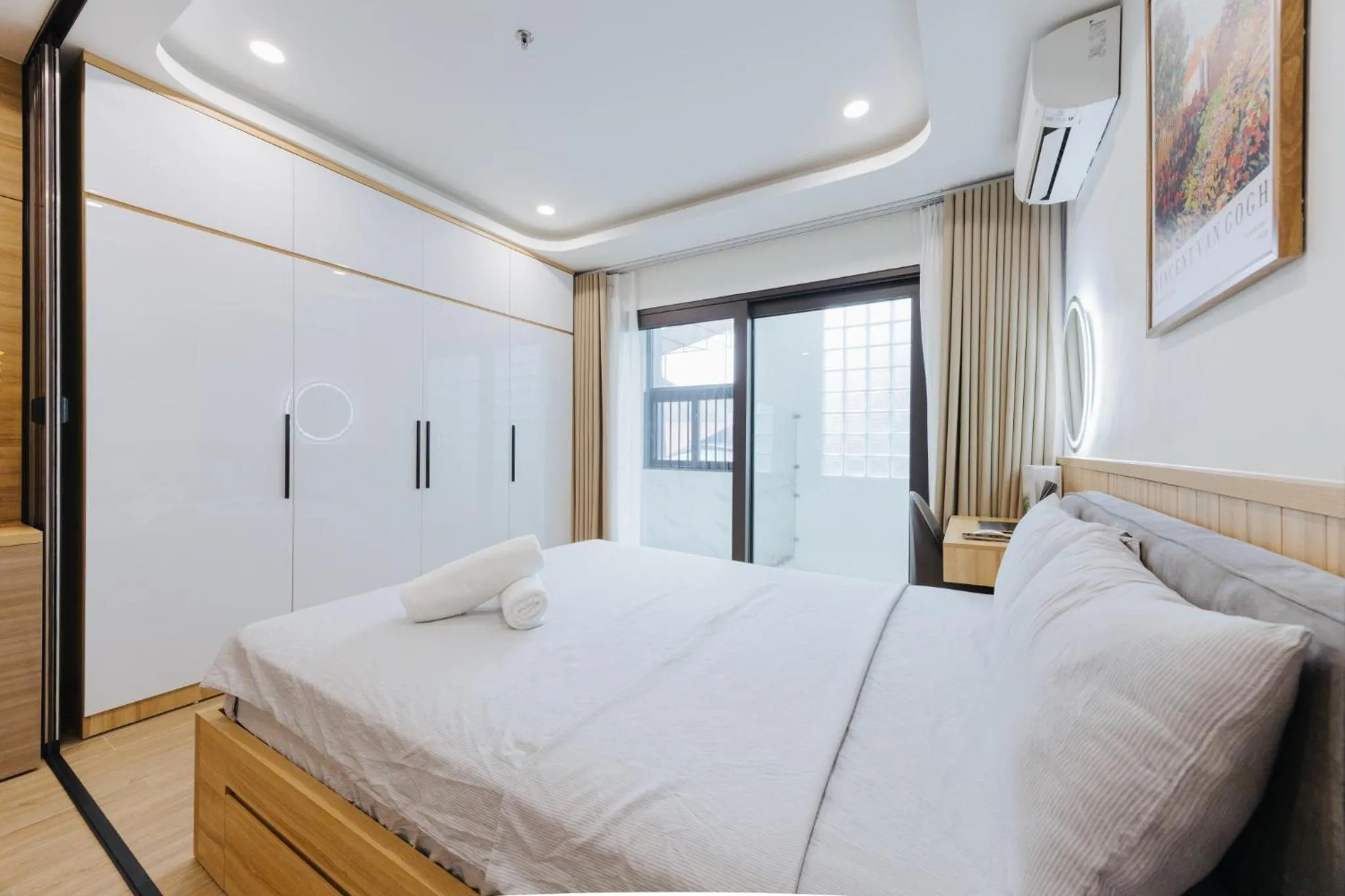 Bed in Wisteria Apartment Hanoi