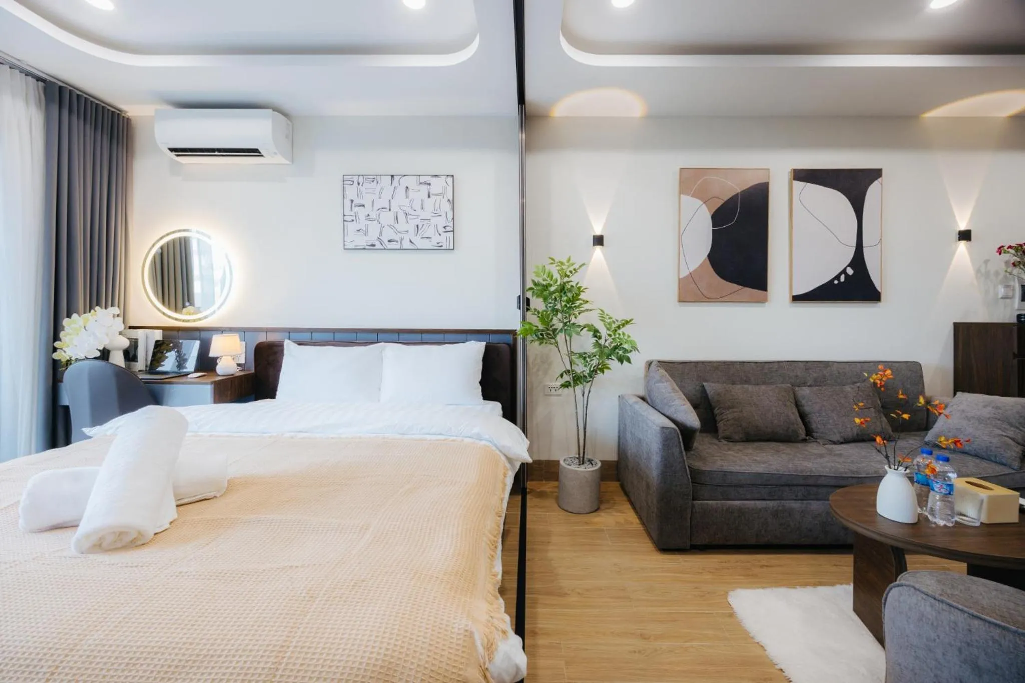 Bed in Wisteria Apartment Hanoi