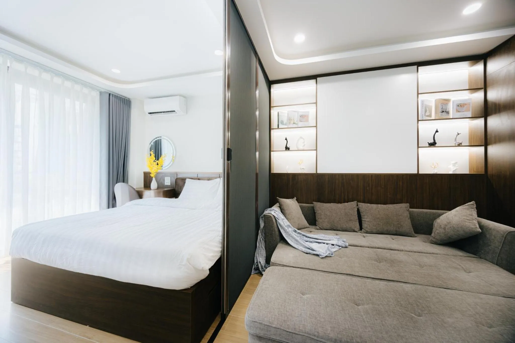 Bed in Wisteria Apartment Hanoi