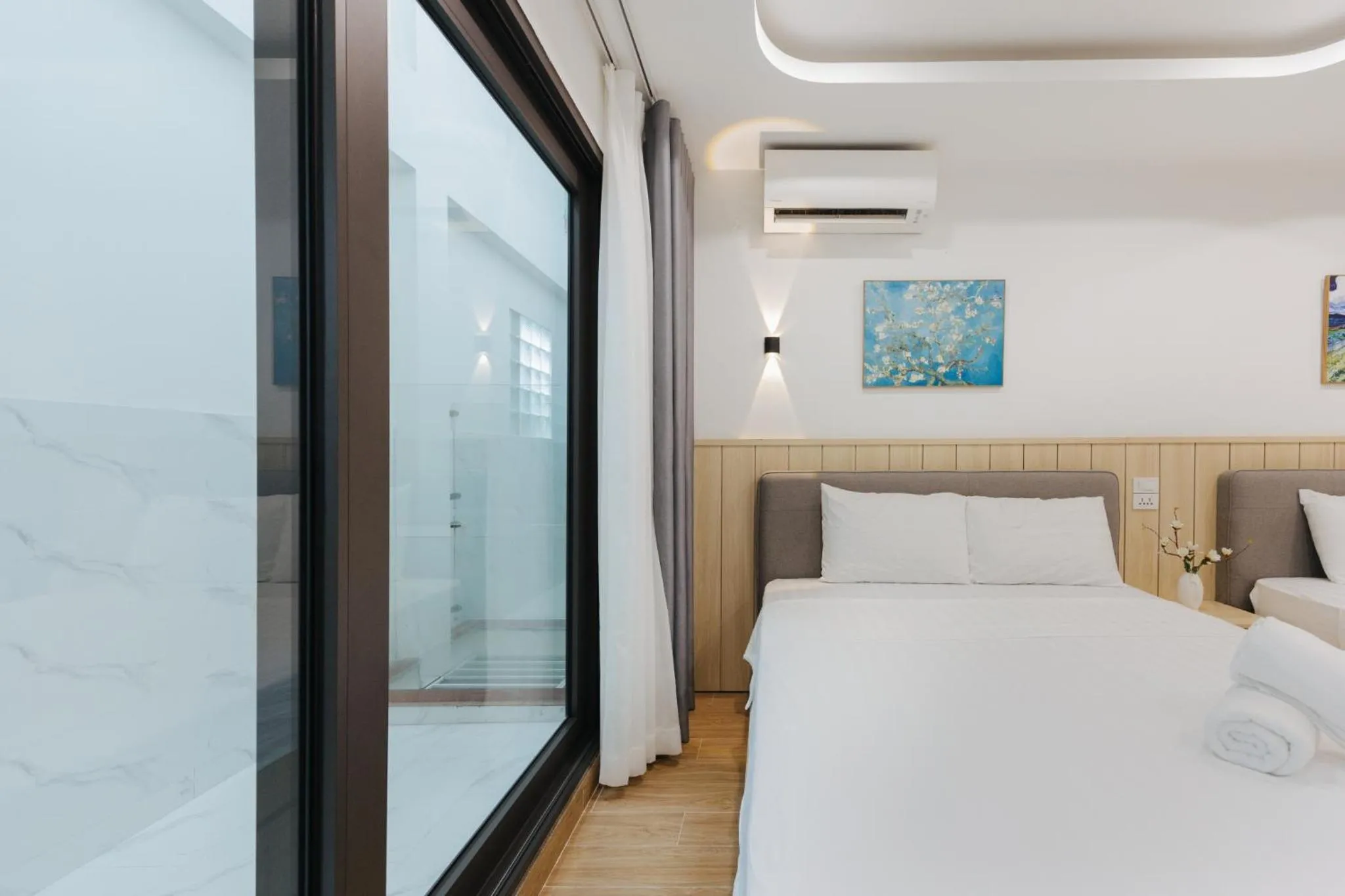Bed in Wisteria Apartment Hanoi