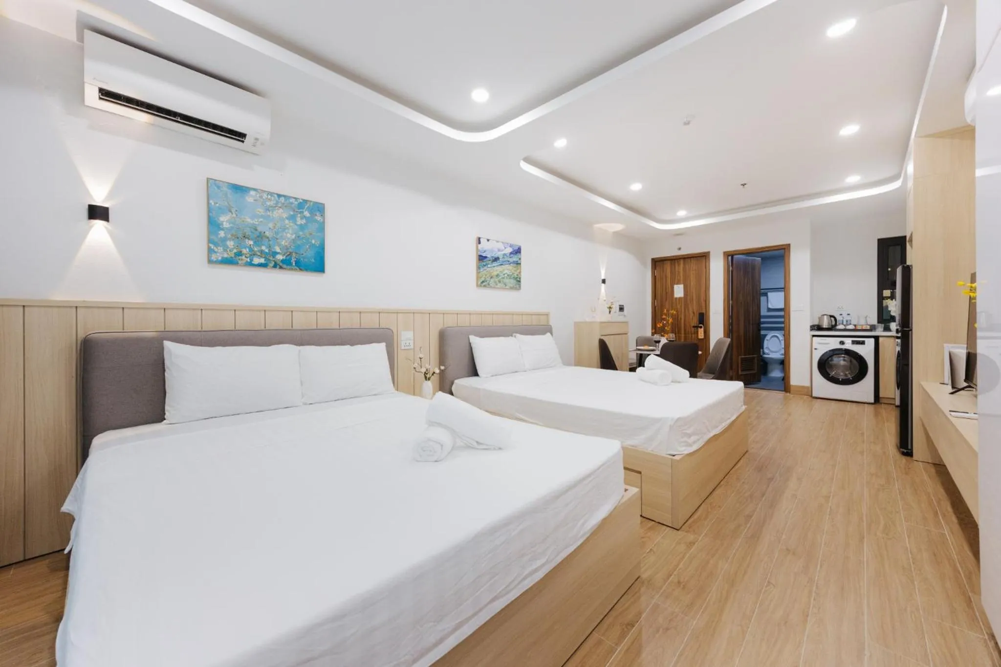 Bed in Wisteria Apartment Hanoi