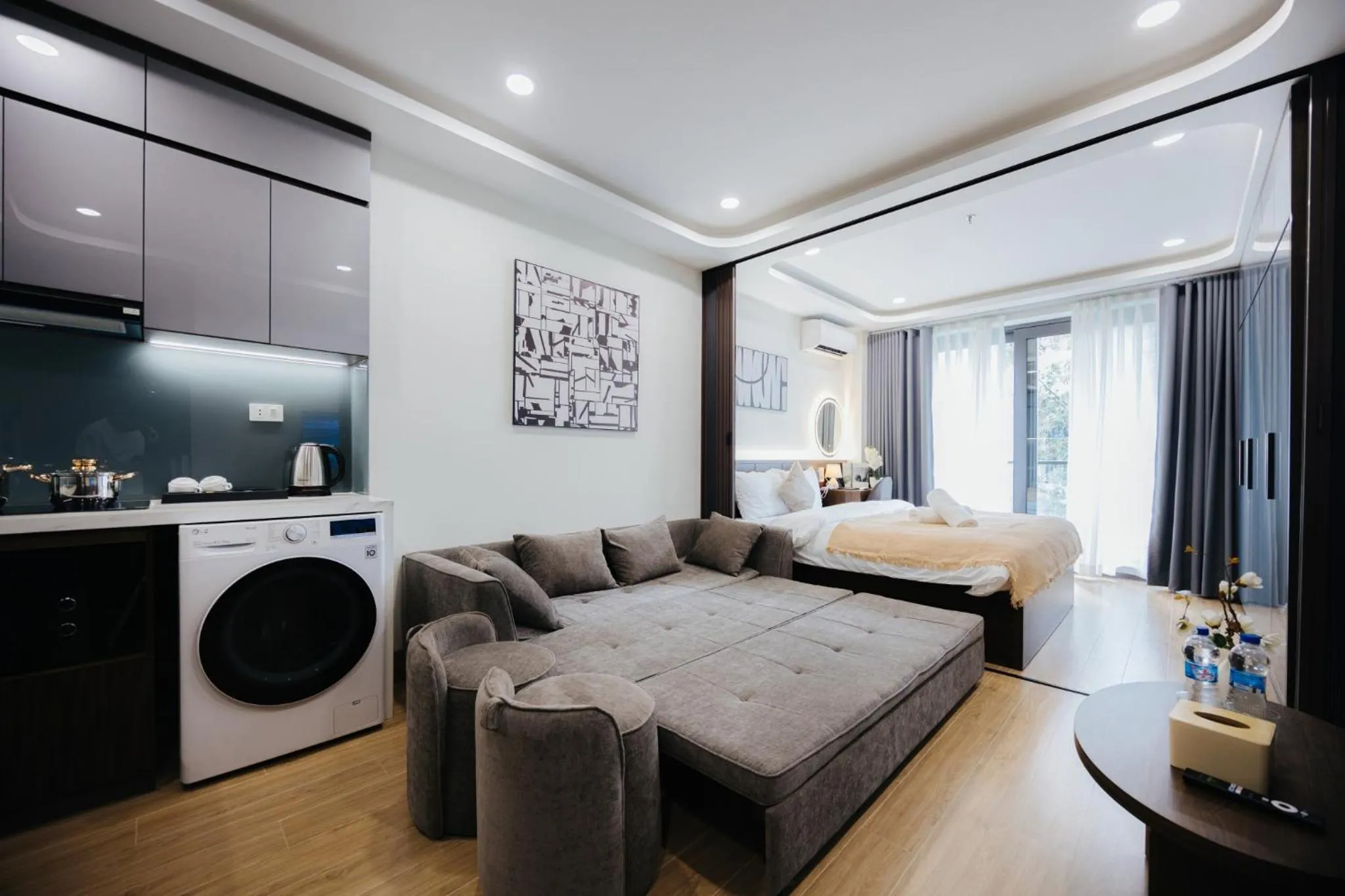 Bed in Wisteria Apartment Hanoi