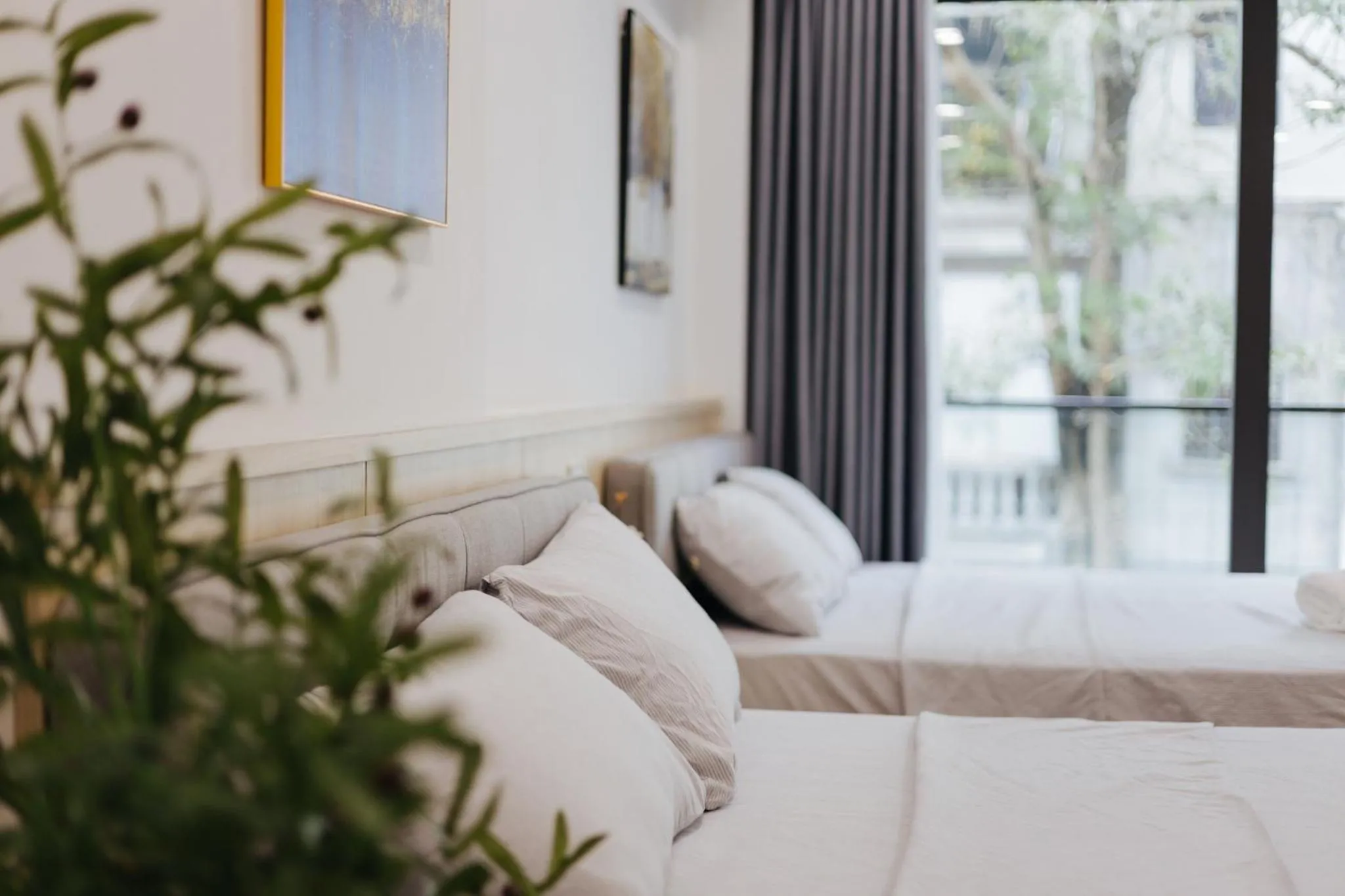 Bed in Wisteria Apartment Hanoi