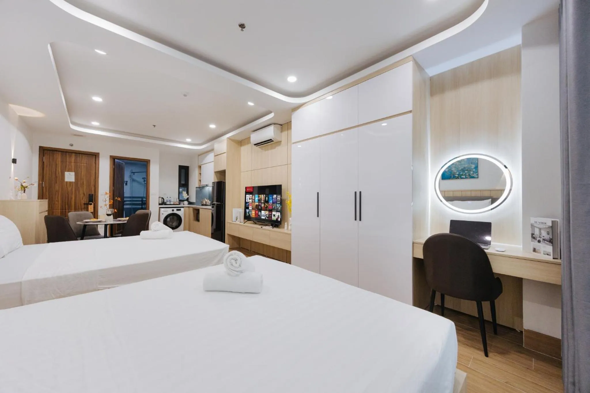 Bed in Wisteria Apartment Hanoi