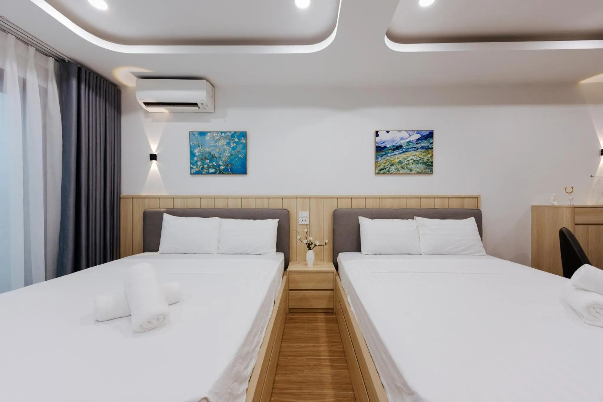 Bed in Wisteria Apartment Hanoi