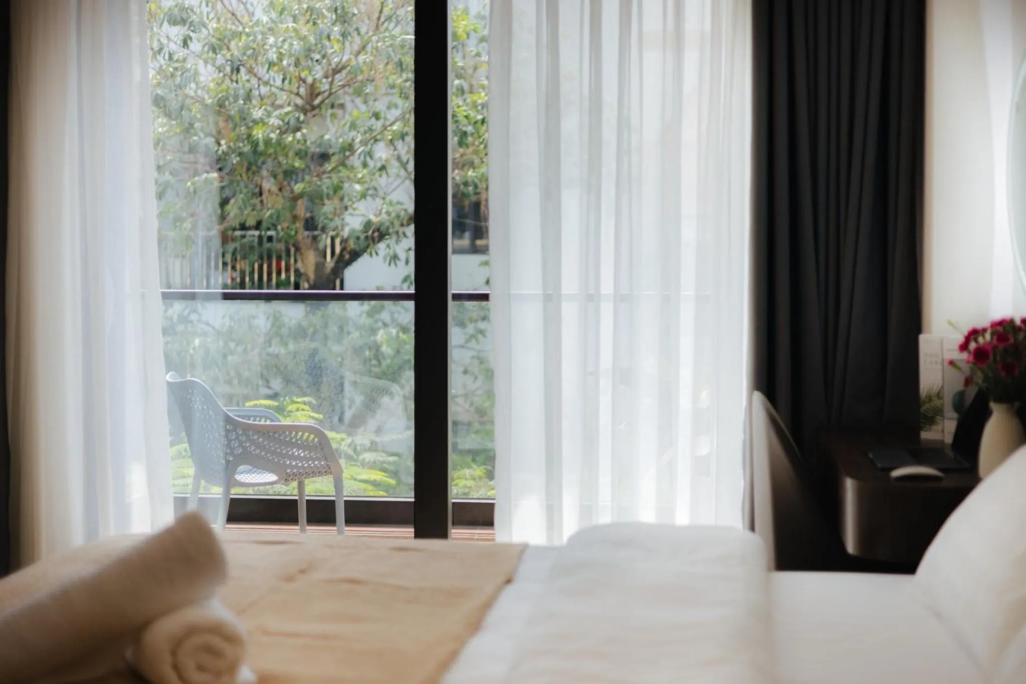 Bed in Wisteria Apartment Hanoi