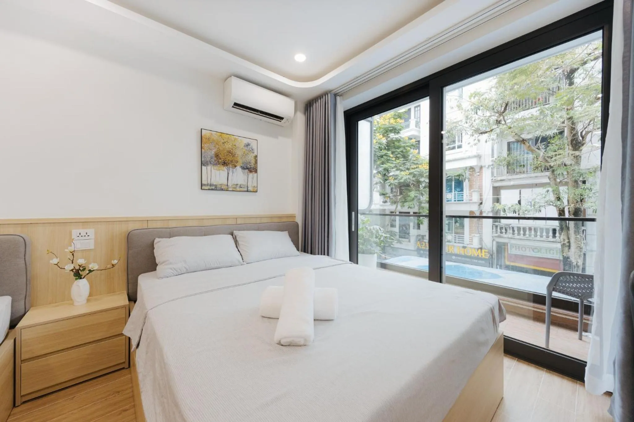 Bed in Wisteria Apartment Hanoi