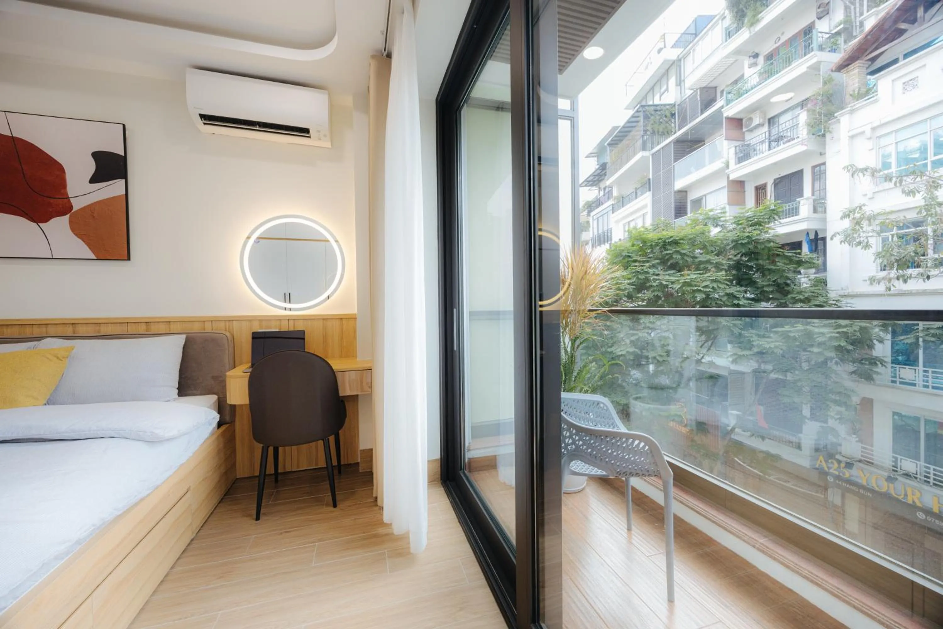 Bed in Wisteria Apartment Hanoi