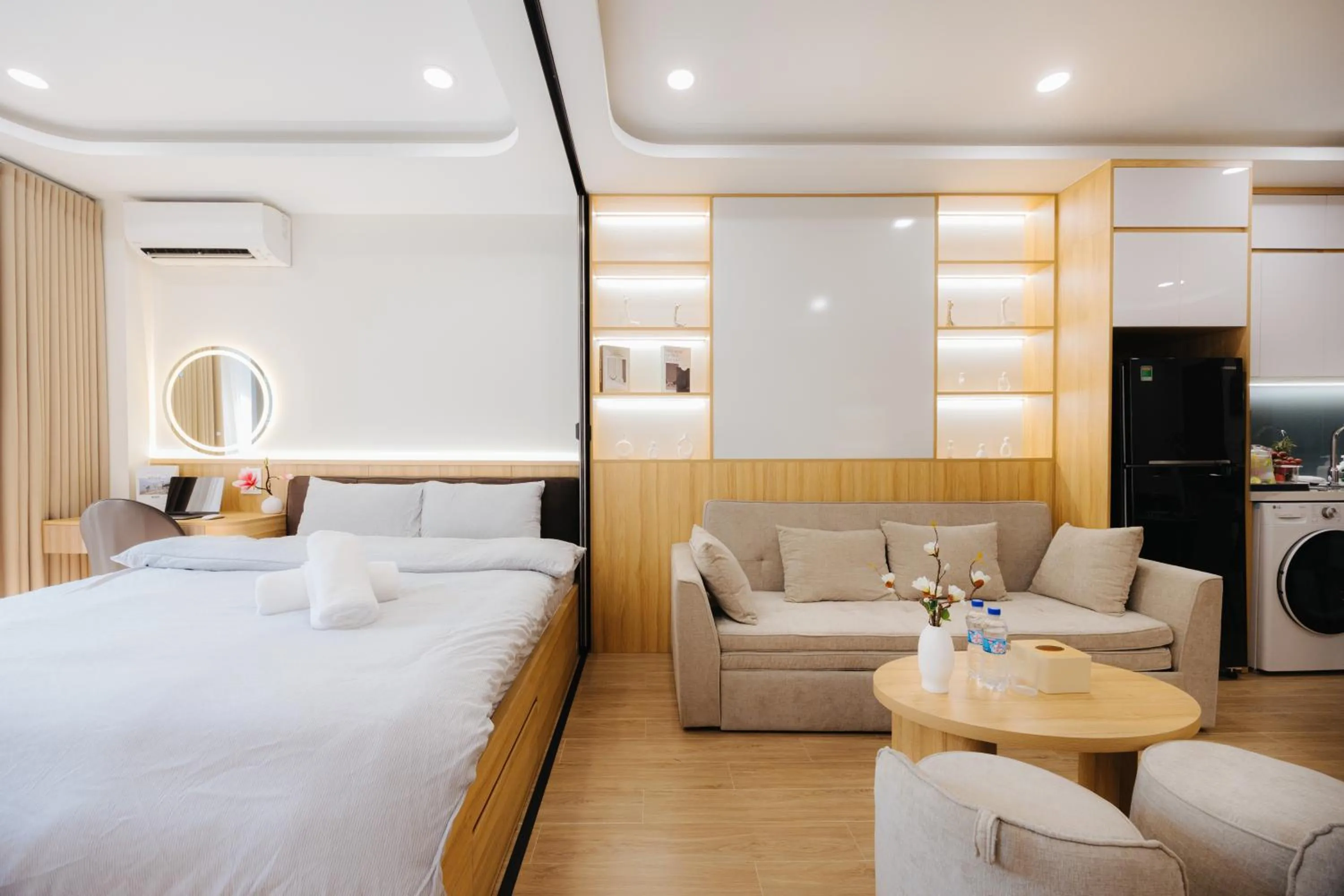 Bed in Wisteria Apartment Hanoi