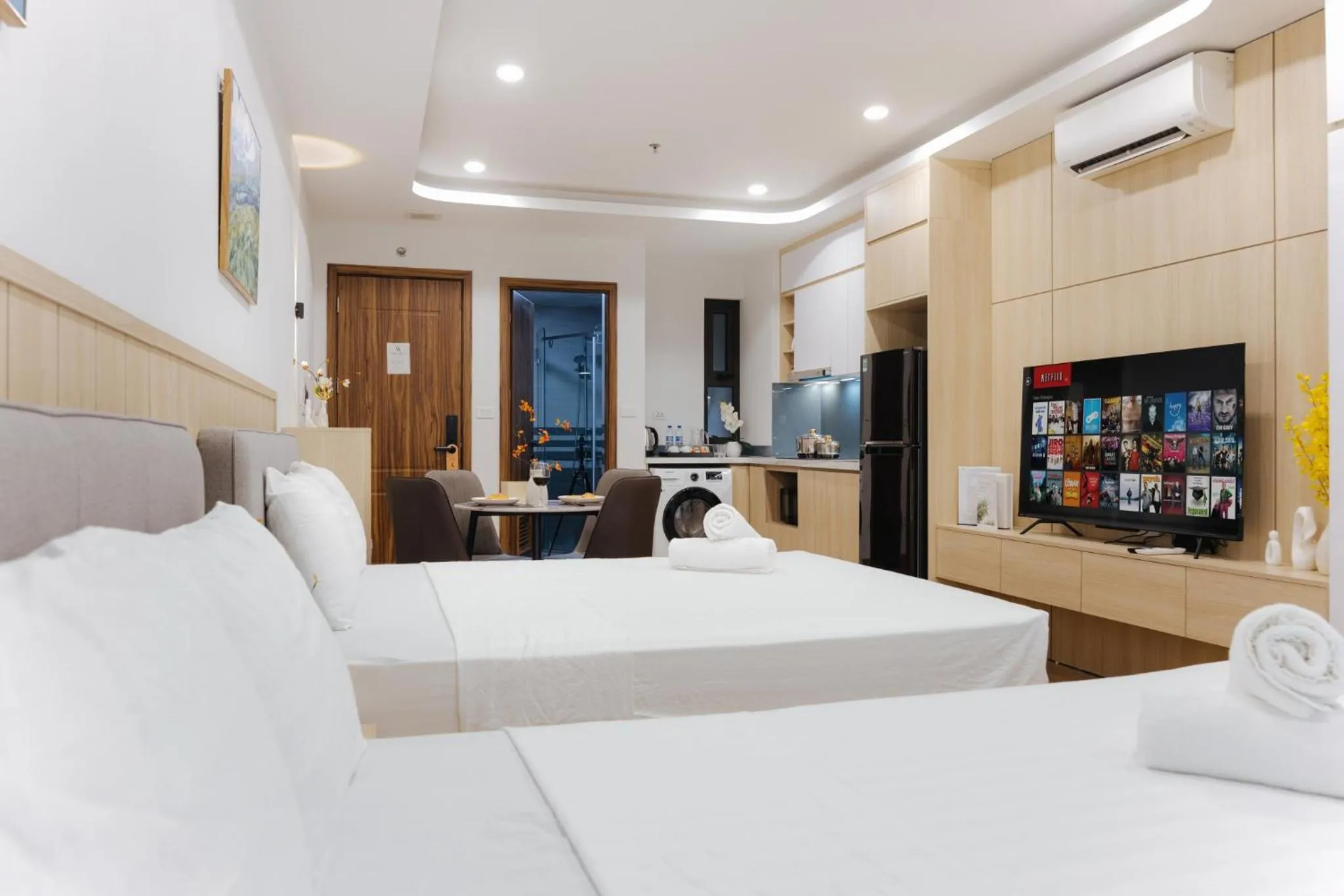 Bed in Wisteria Apartment Hanoi
