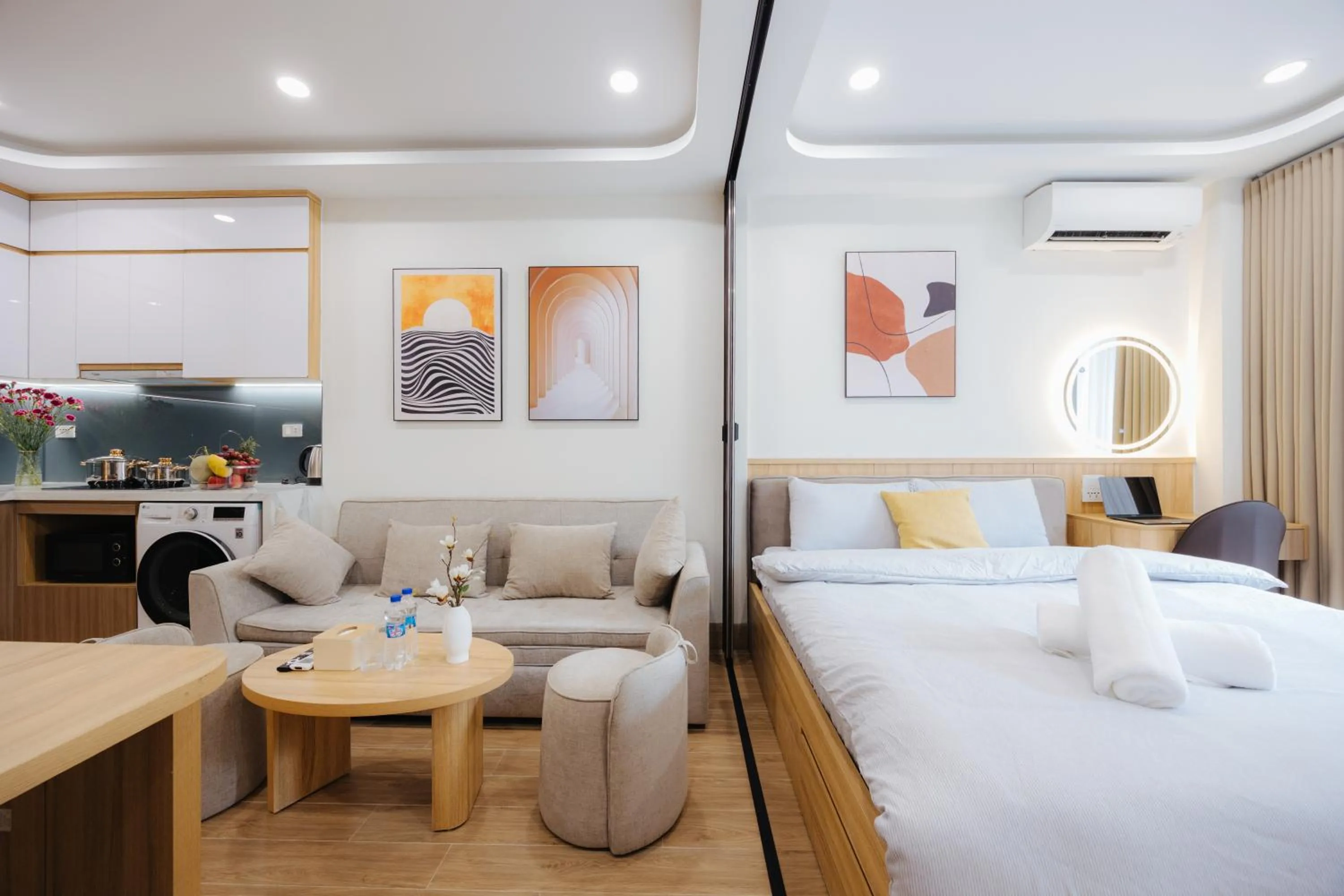 Bed in Wisteria Apartment Hanoi