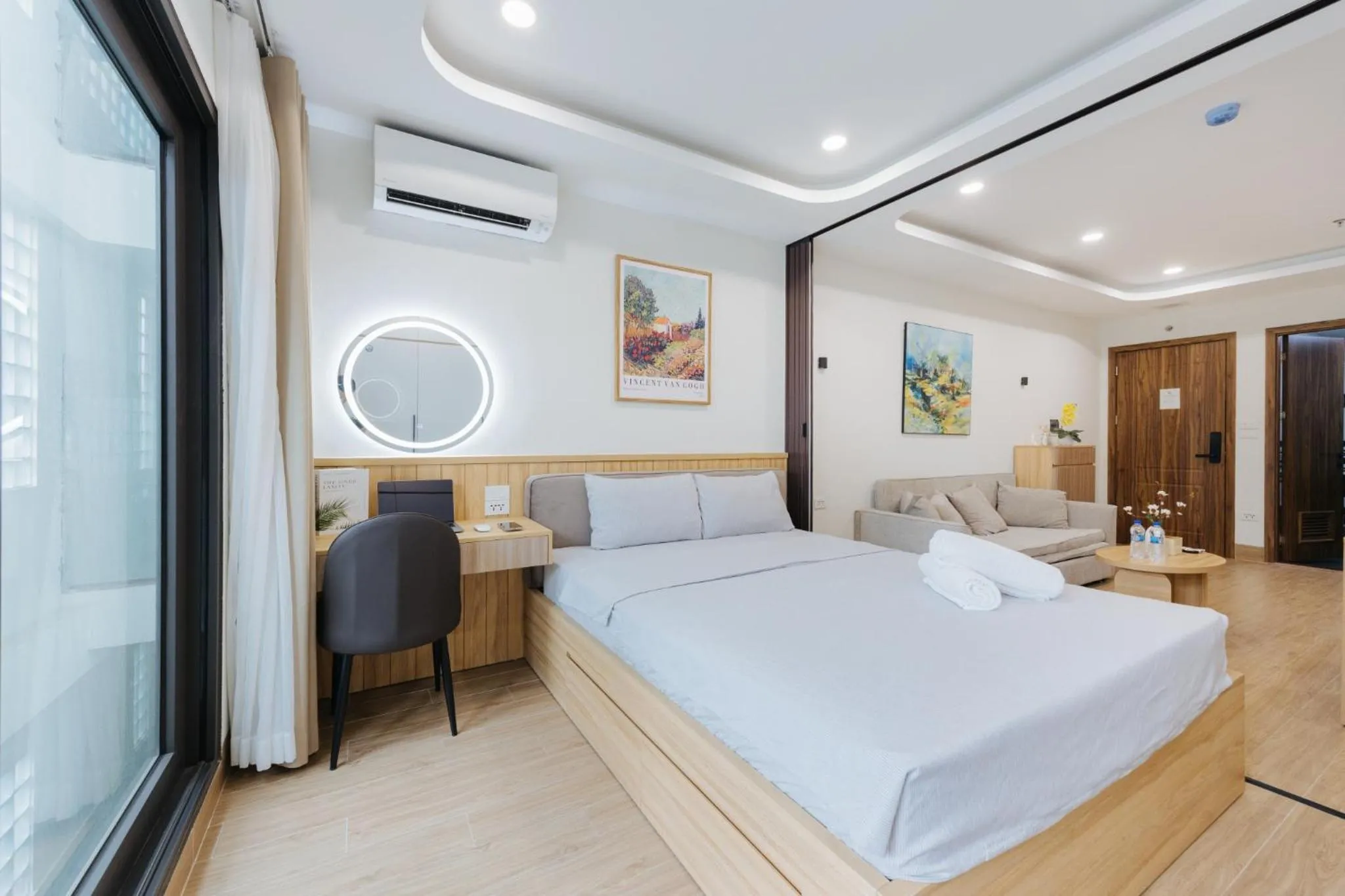 Bed in Wisteria Apartment Hanoi
