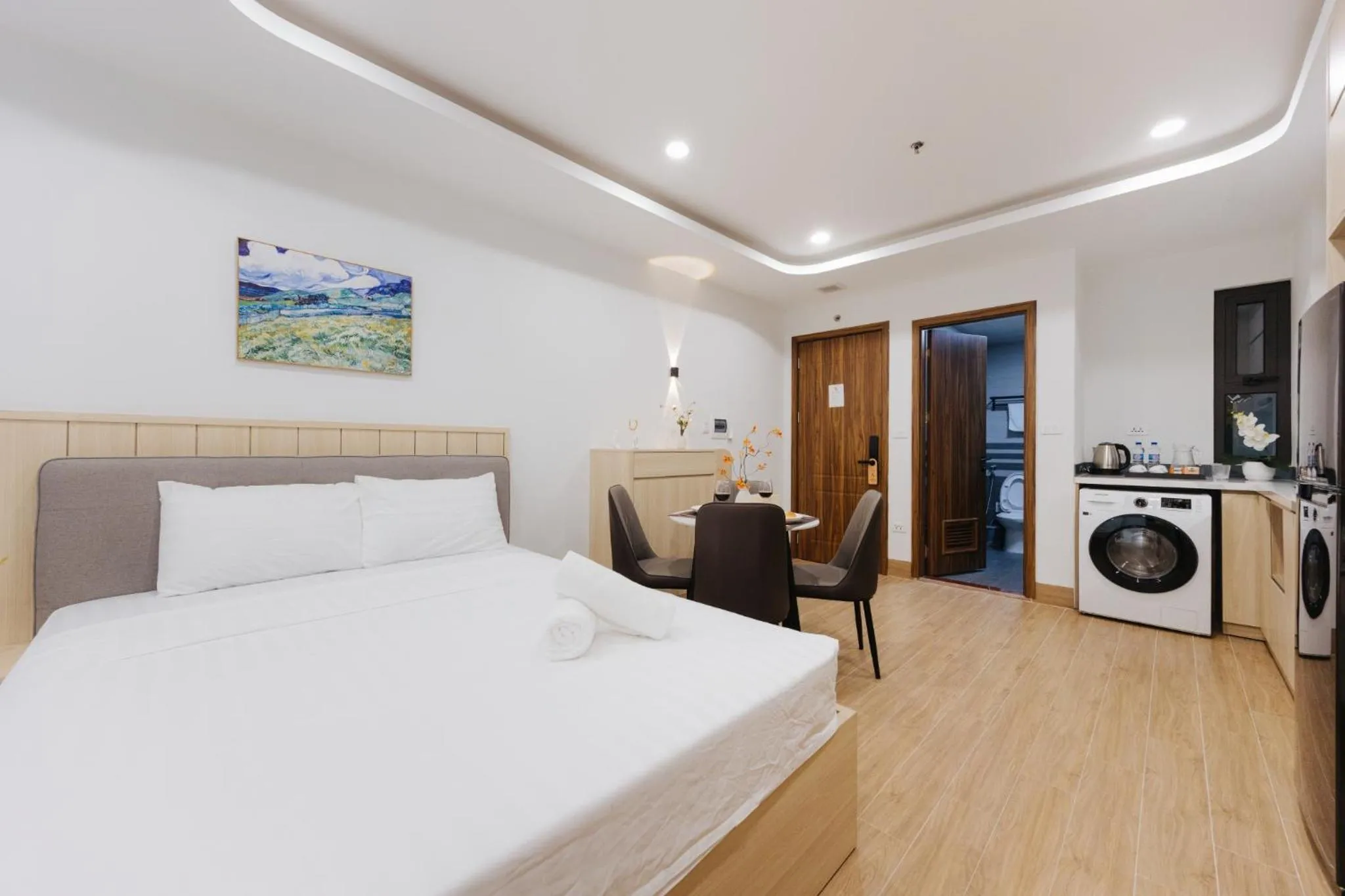 Bed in Wisteria Apartment Hanoi