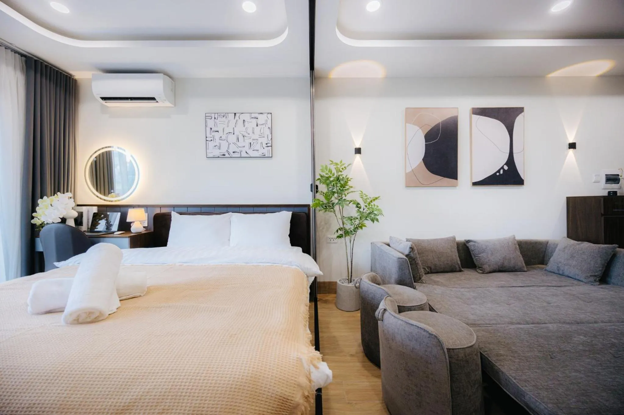 Bed in Wisteria Apartment Hanoi
