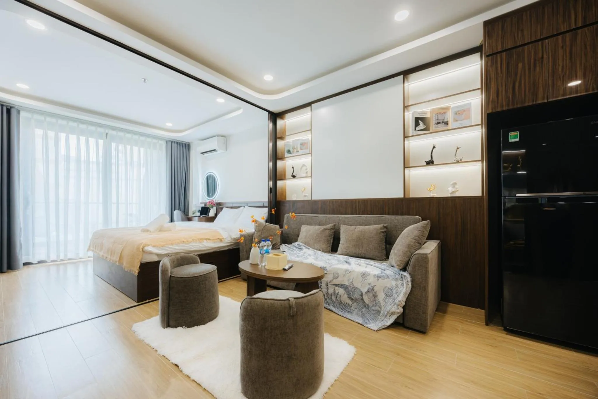Bed in Wisteria Apartment Hanoi