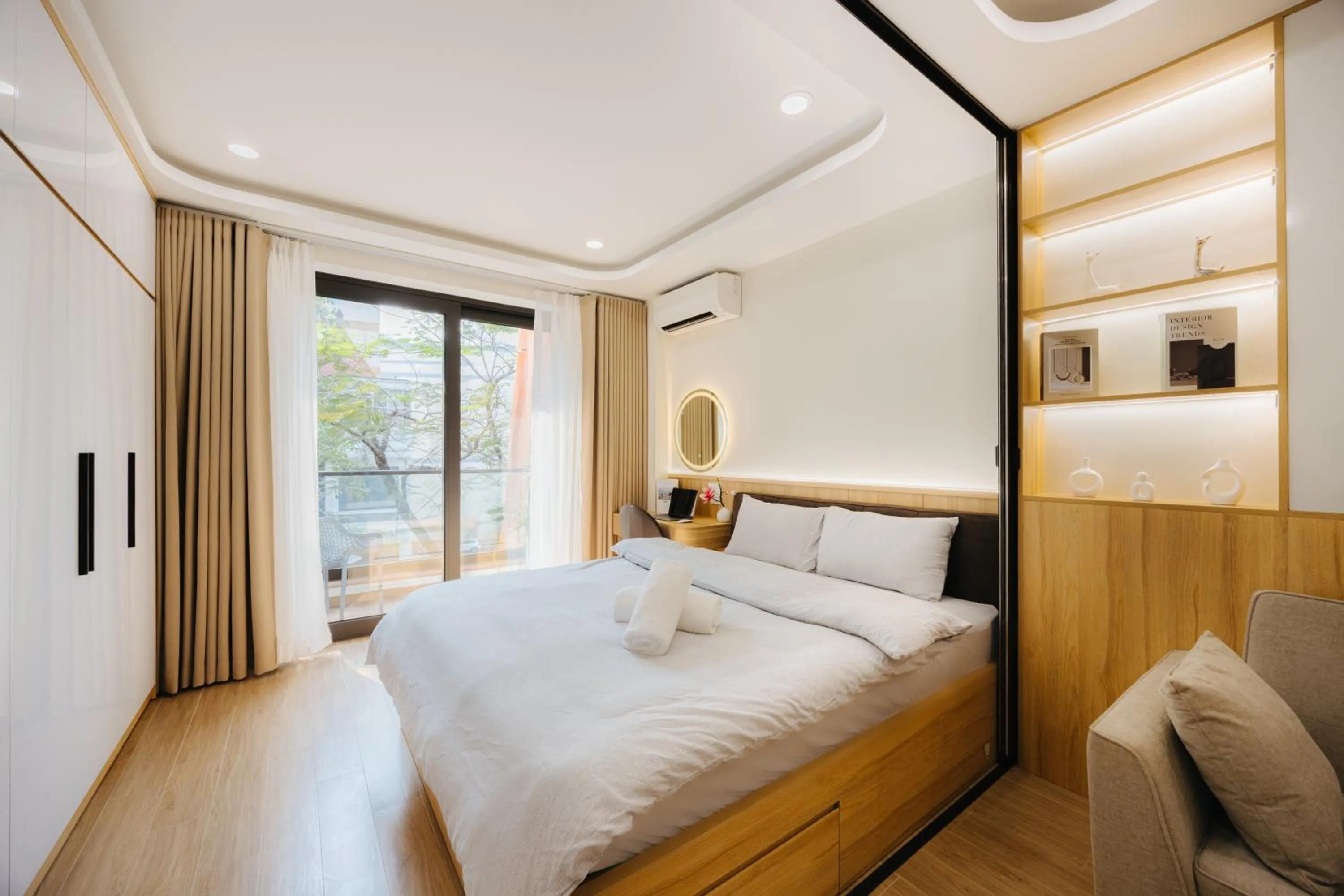 Bed in Wisteria Apartment Hanoi