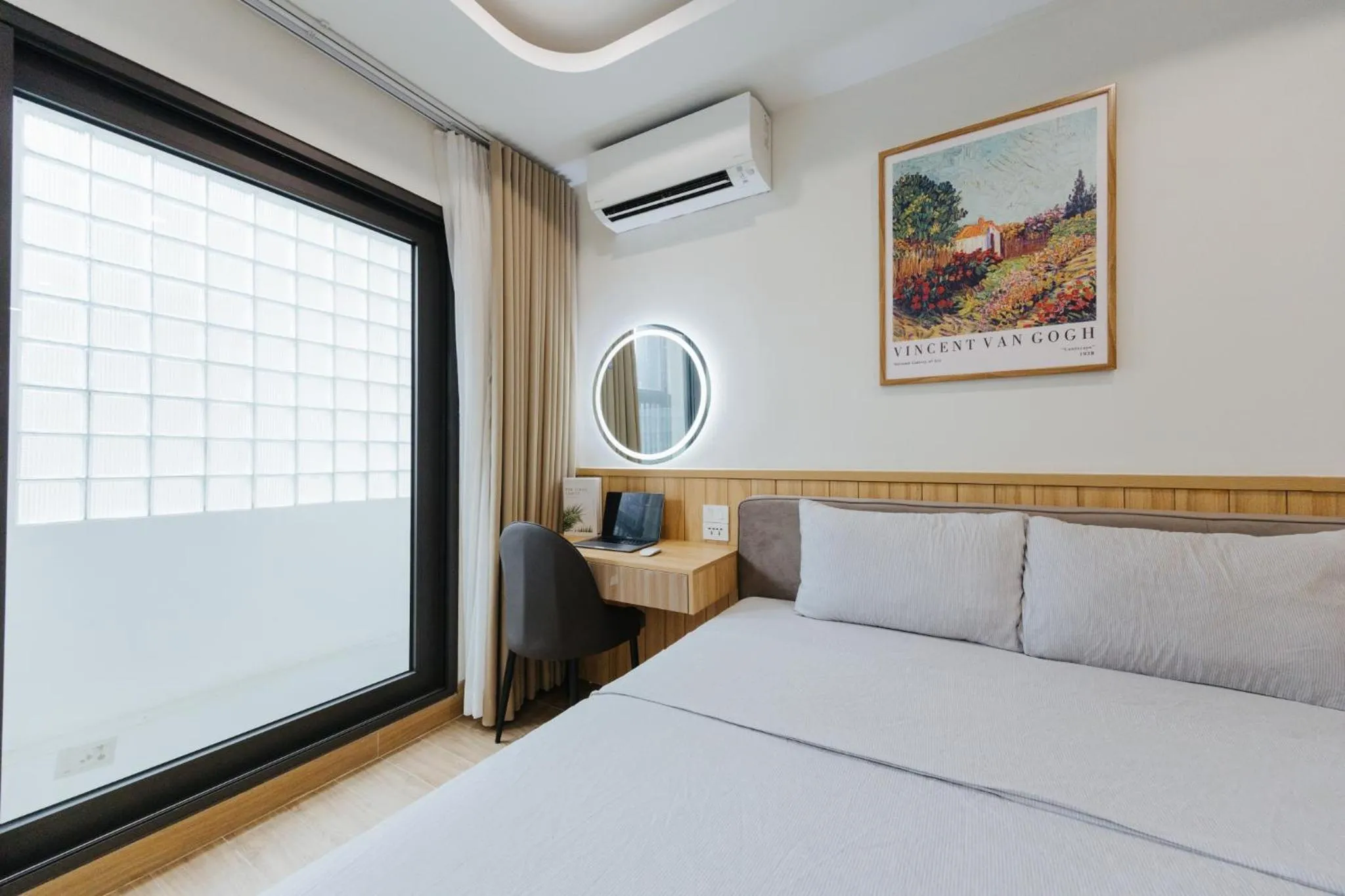 Bed in Wisteria Apartment Hanoi