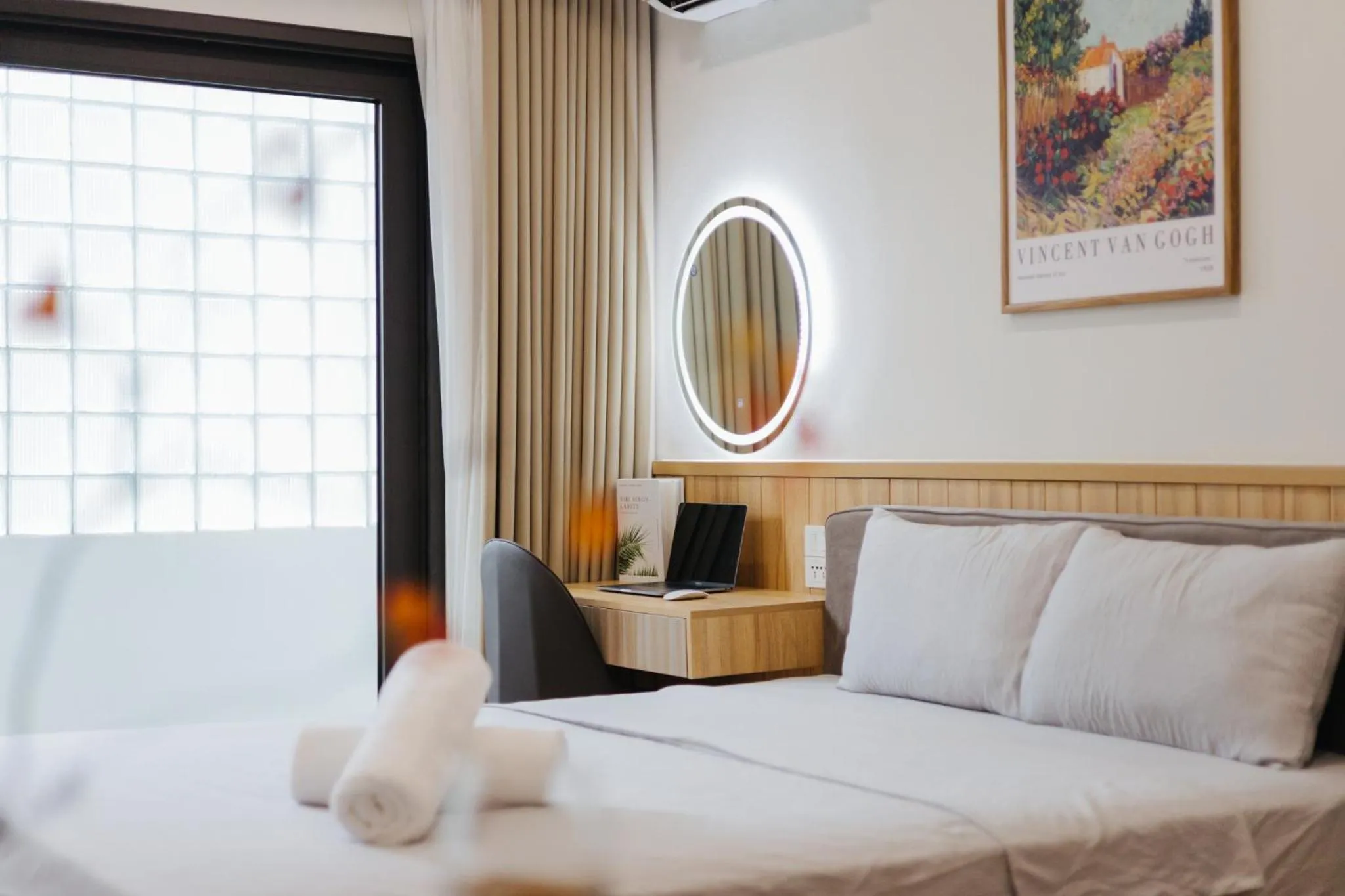 Bed in Wisteria Apartment Hanoi