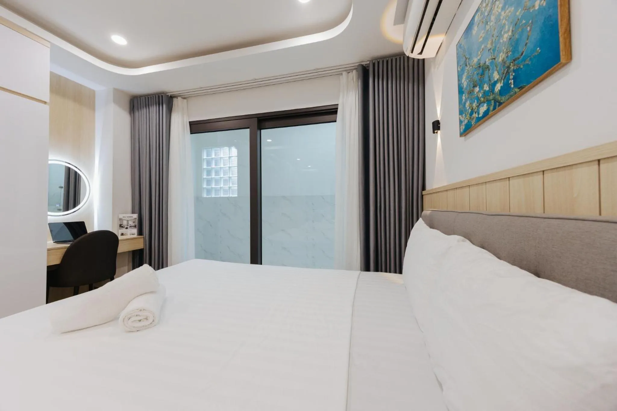 Bed in Wisteria Apartment Hanoi