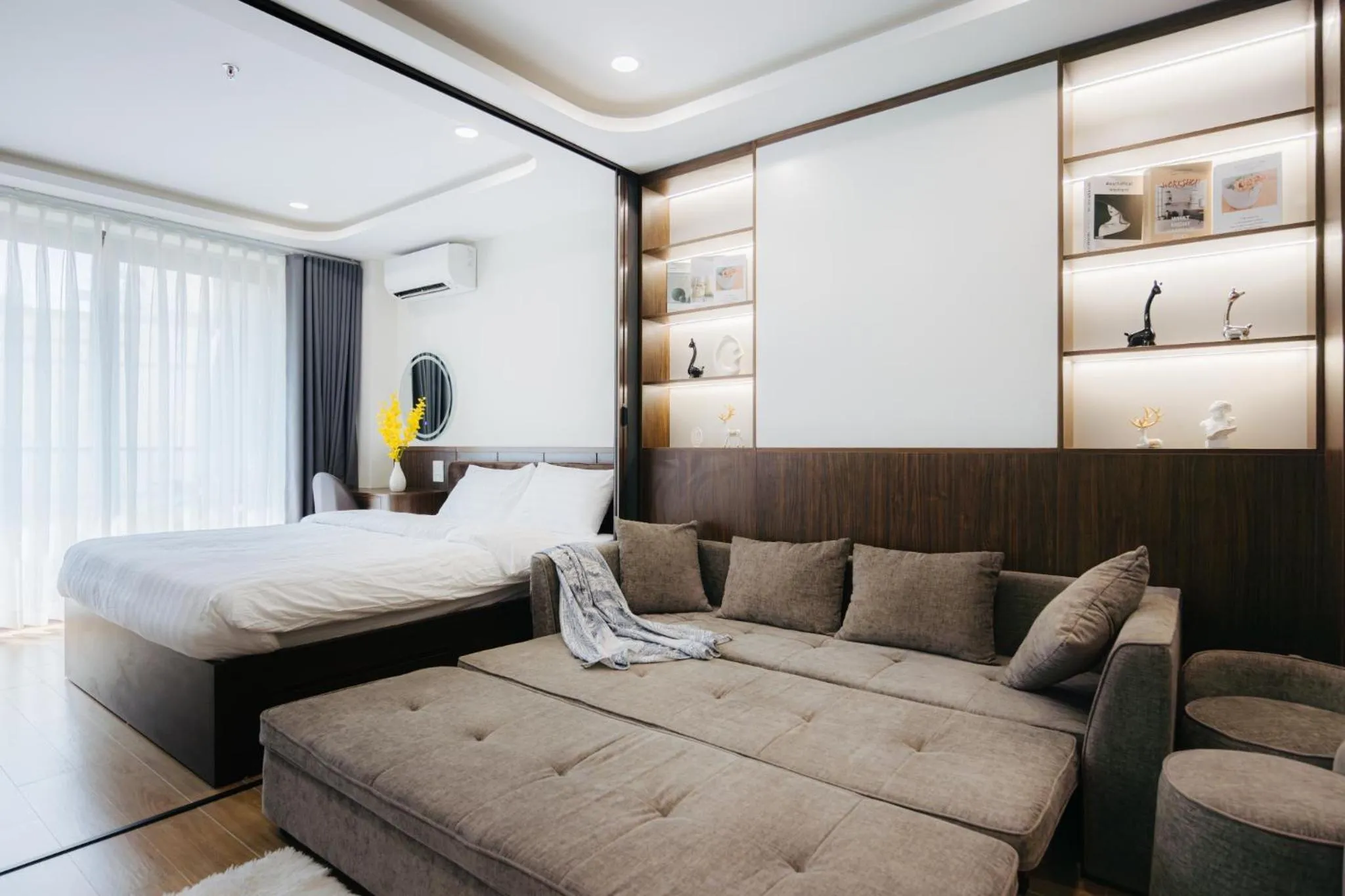 Bed in Wisteria Apartment Hanoi