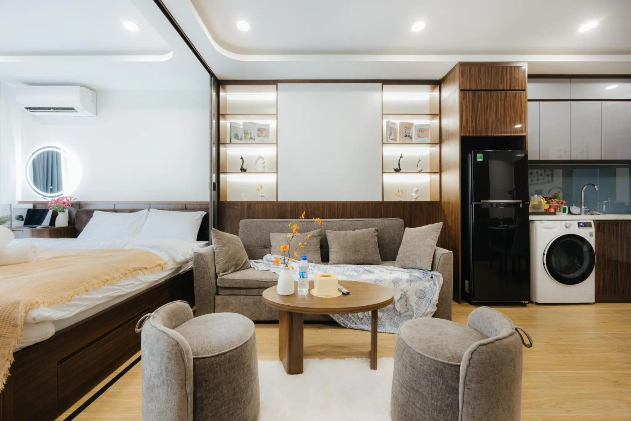Bed in Wisteria Apartment Hanoi