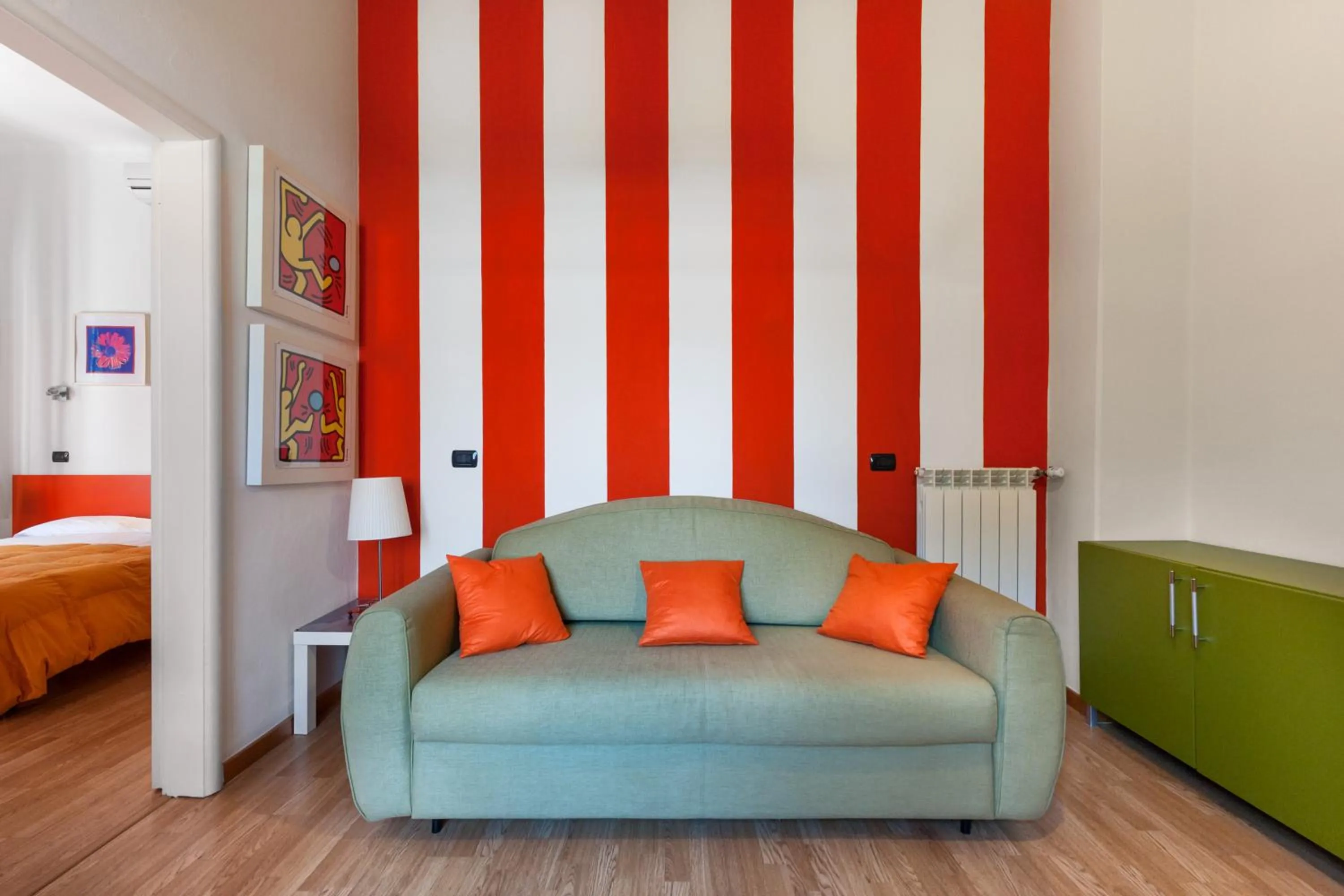 Living room, Bed in Lucca in Villa San Marco