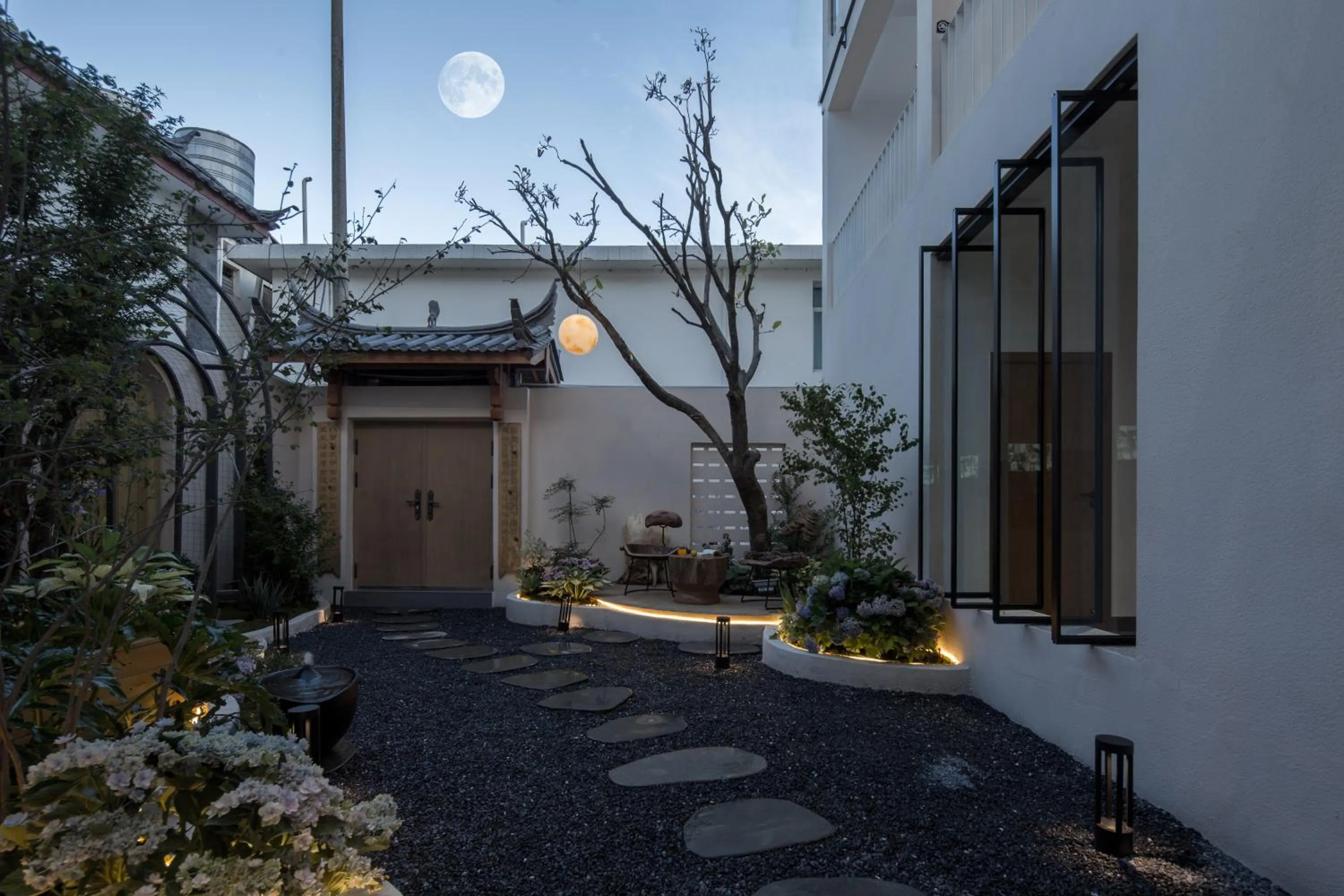 Garden in SIXI Conglu Design Aesthetics Hotel